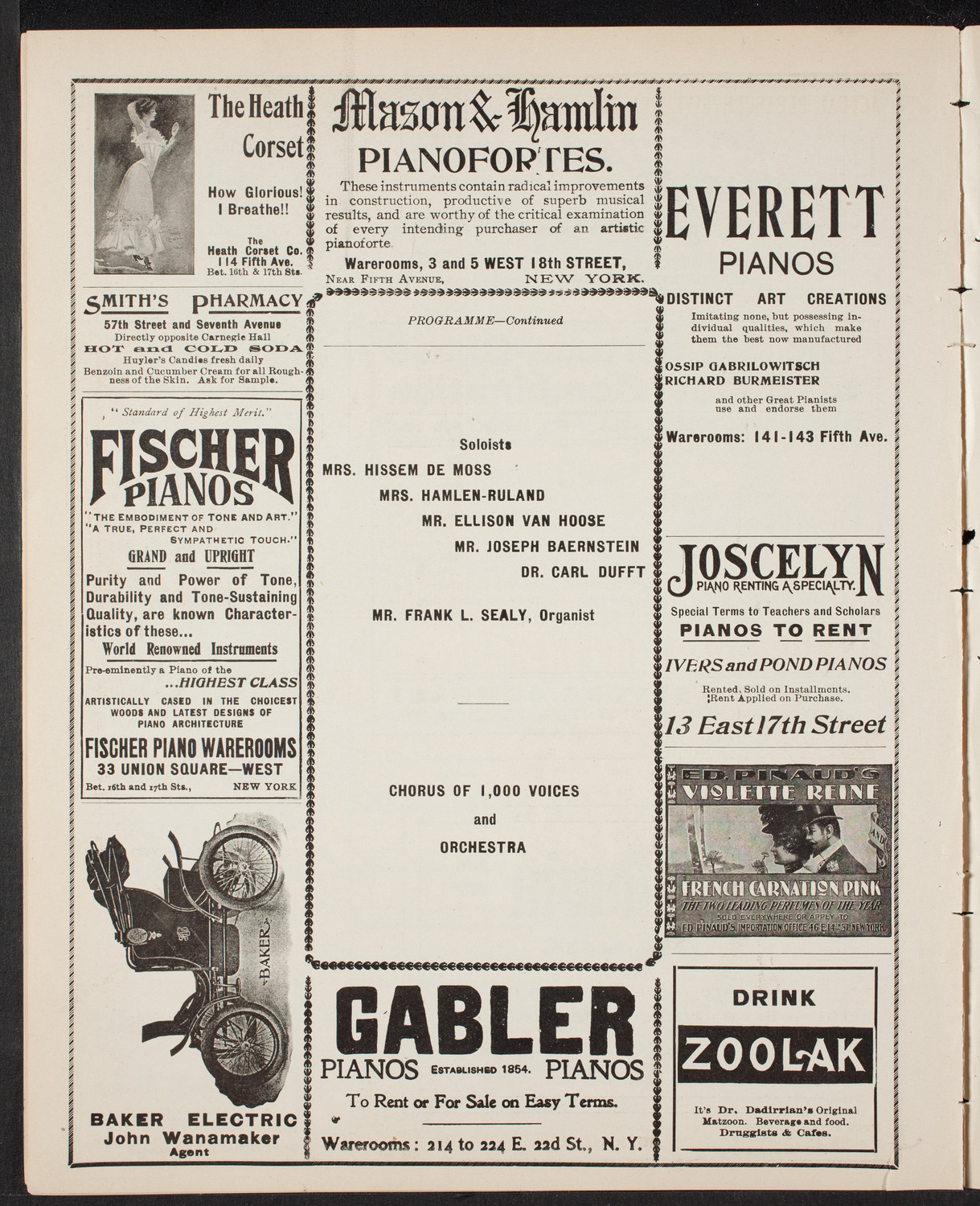 People's Choral Union, April 14, 1902, program page 8