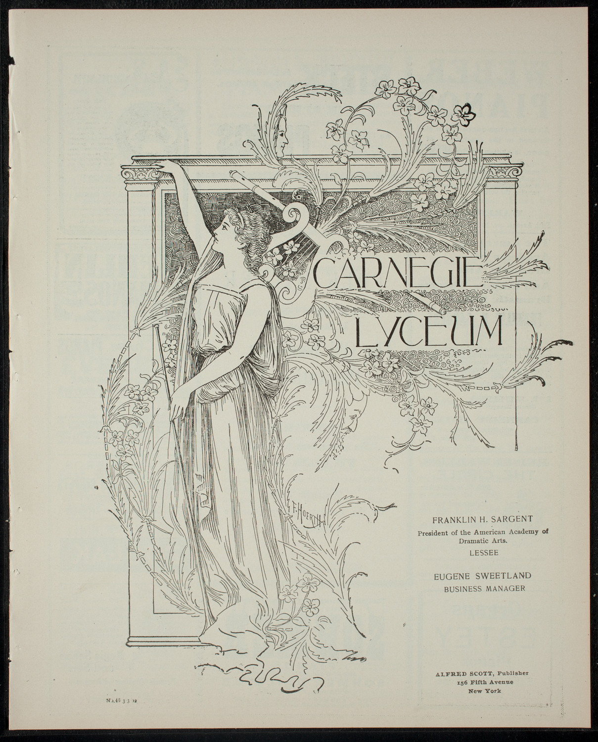 Polk Miller In Story and Song -- "The Old Southern Plantation Negro", March 3, 1902, program page 1