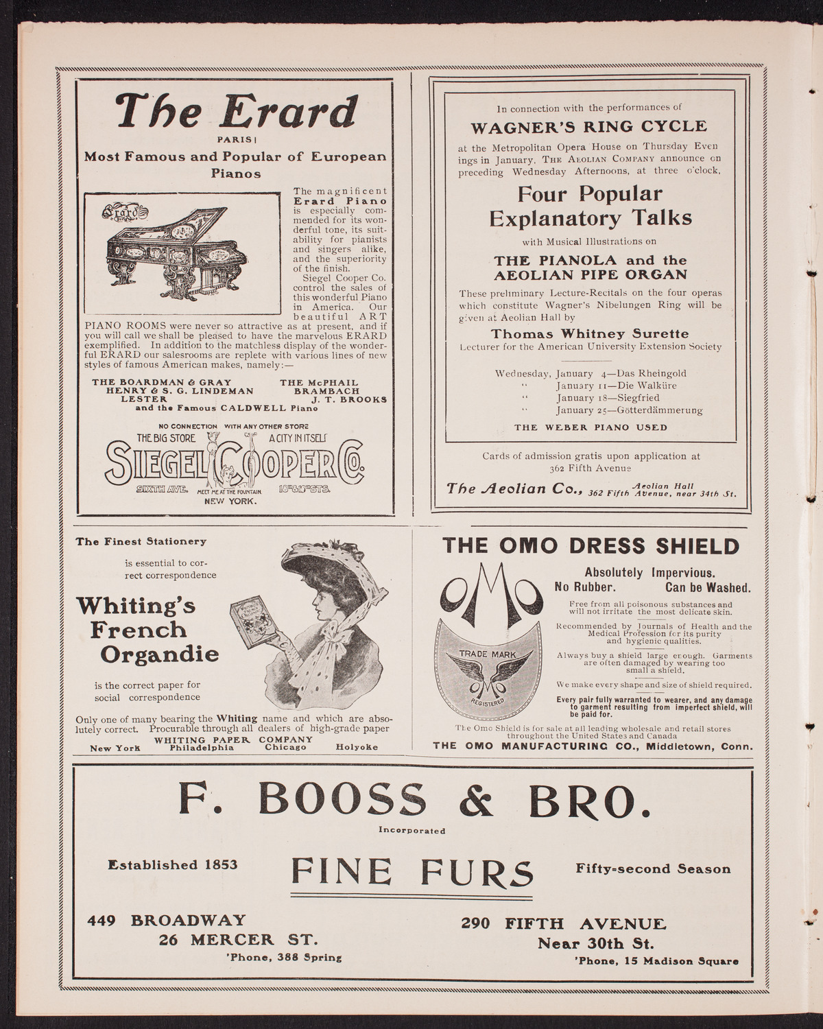 Fritz Kreisler, Violin, with the New York Symphony Orchestra, January 3, 1905, program page 6