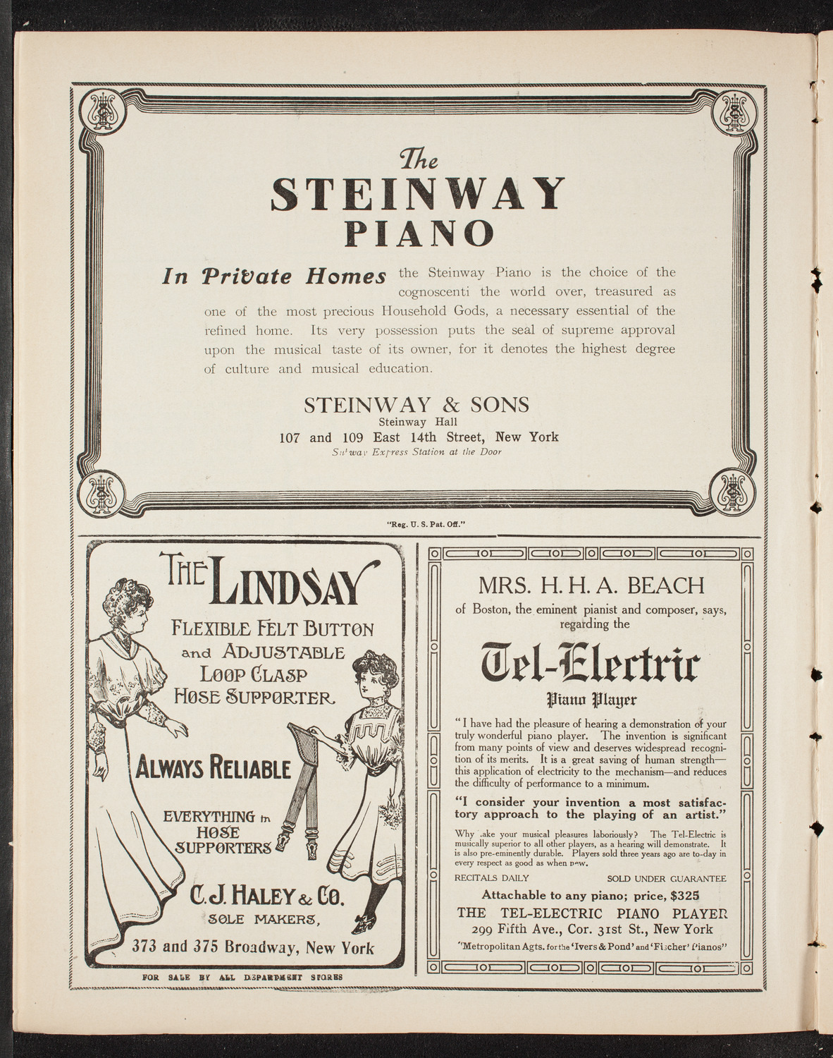 Symphony Concert for Young People, February 27, 1909, program page 4