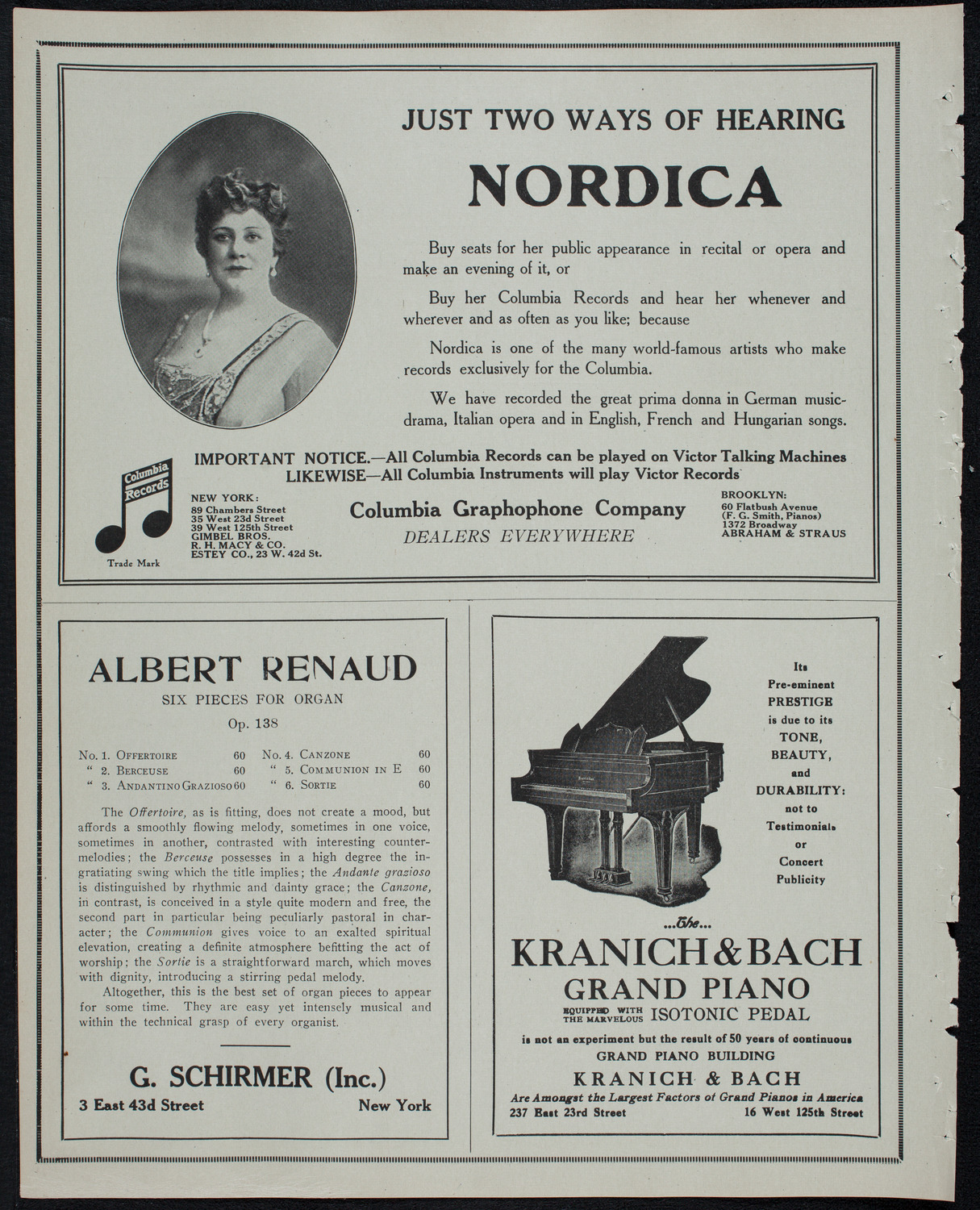 Russian Symphony Society of New York, April 25, 1913, program page 6