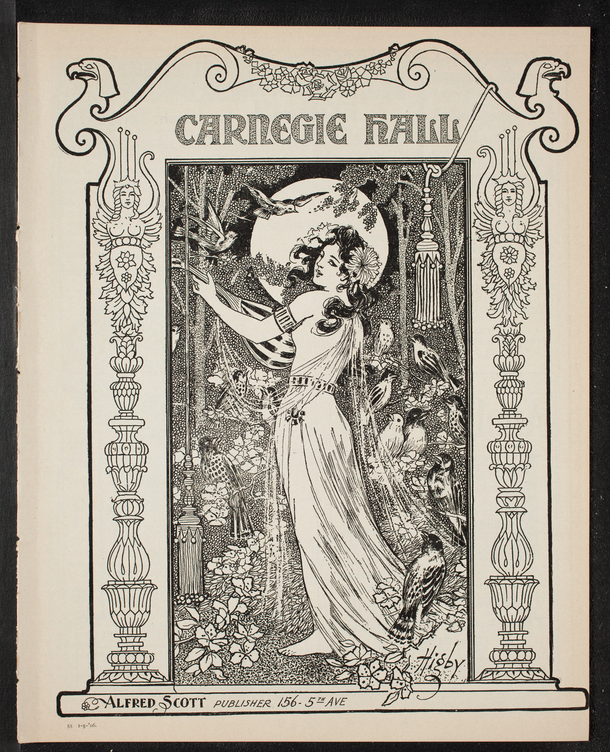 New York Philharmonic, January 5, 1906, program page 1