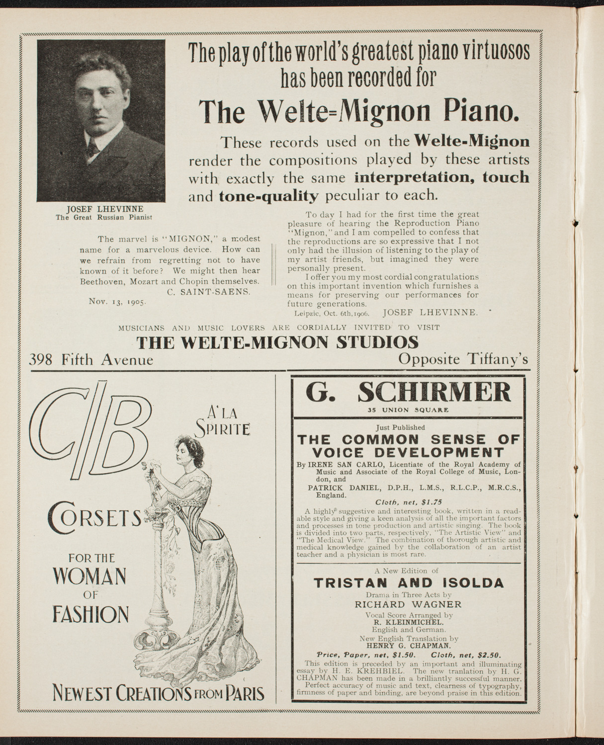 People's Symphony Concert, December 28, 1906, program page 8
