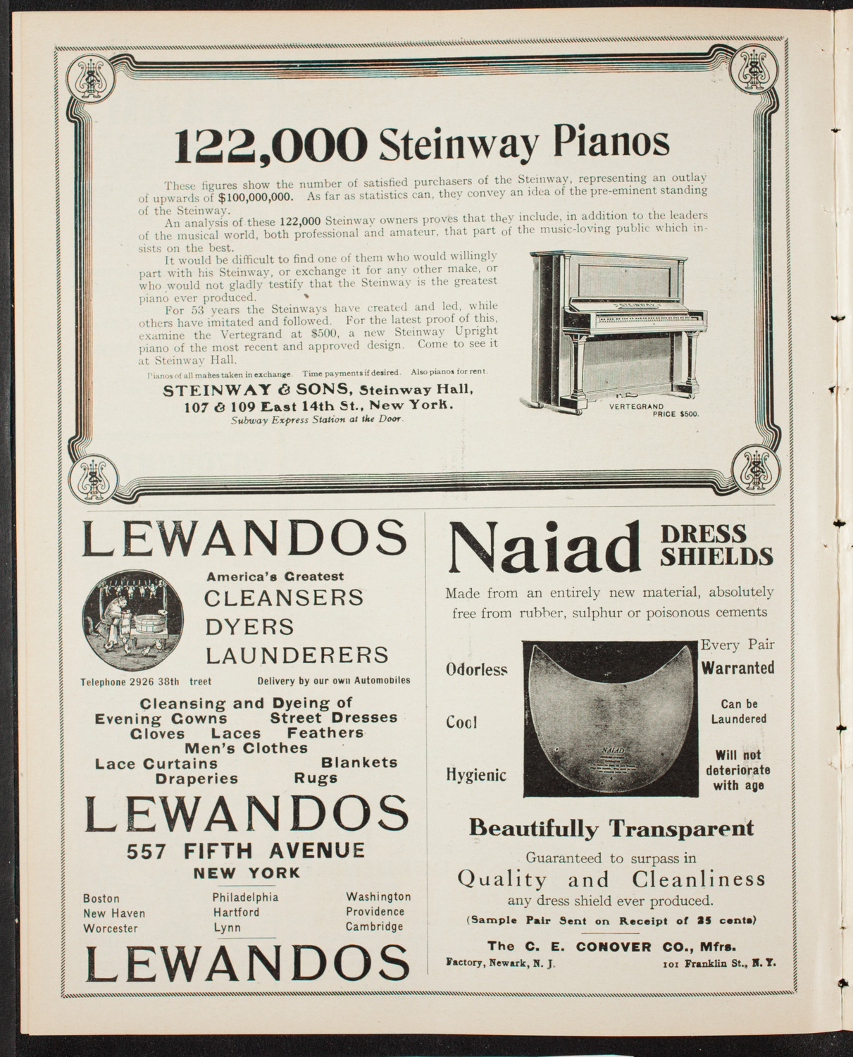 Elmendorf Lecture: Norway, February 28, 1907, program page 4