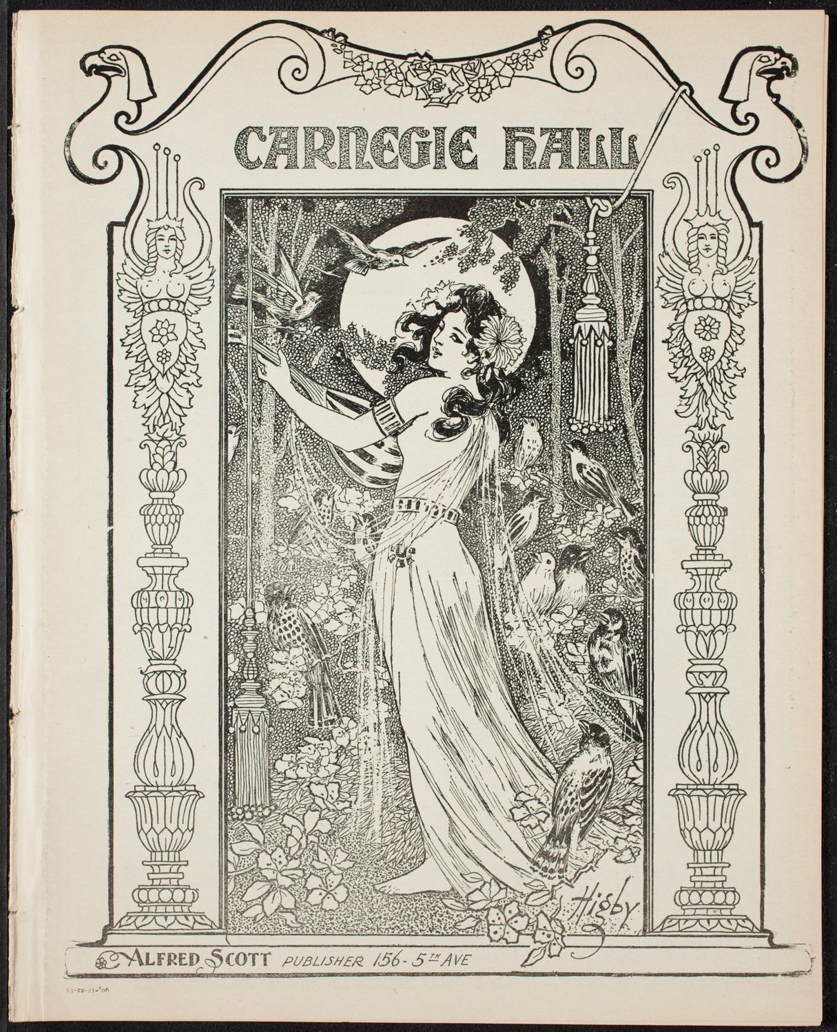 New York Philharmonic, December 21, 1906, program page 1