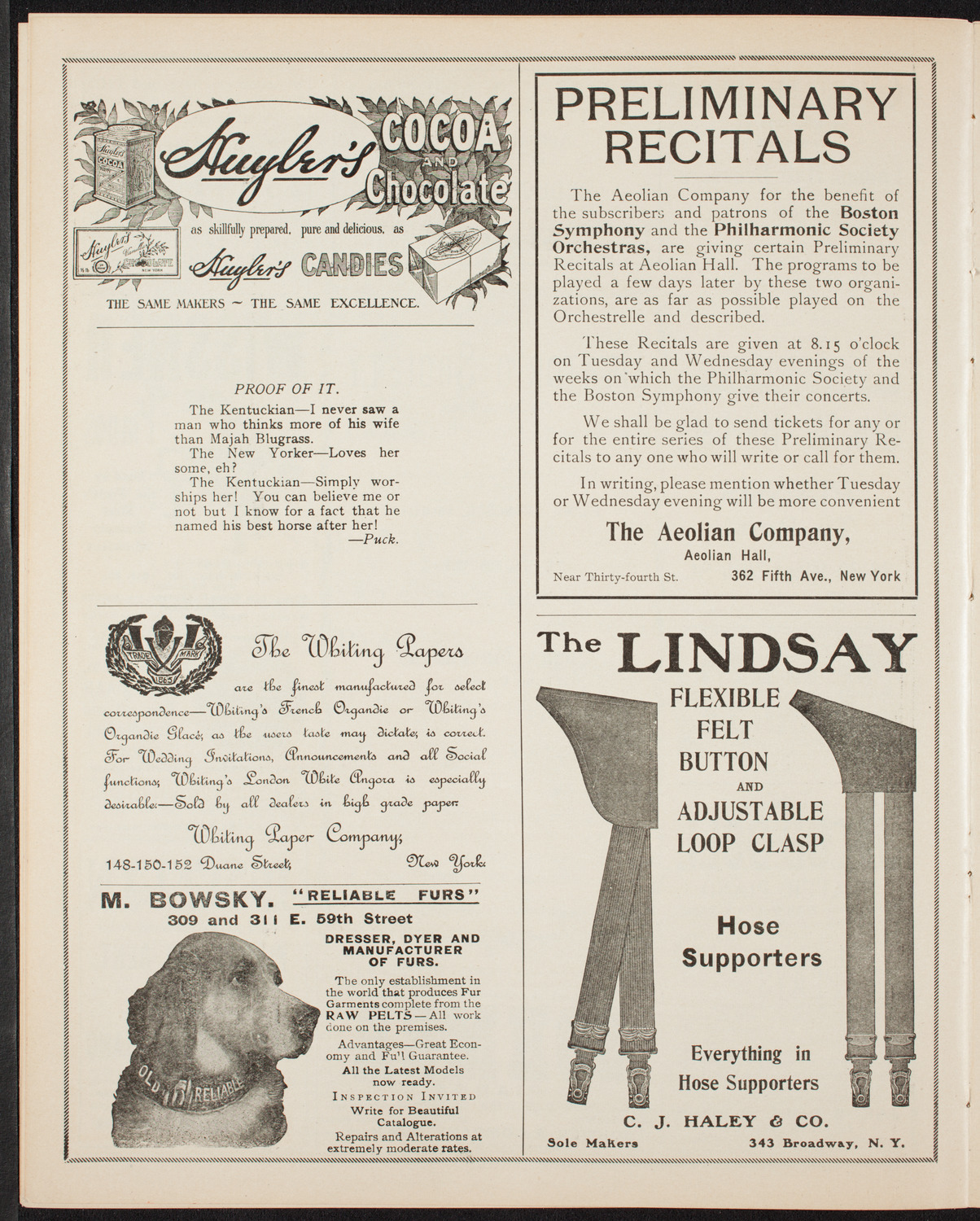 Oratorio Society of New York, February 20, 1906, program page 6