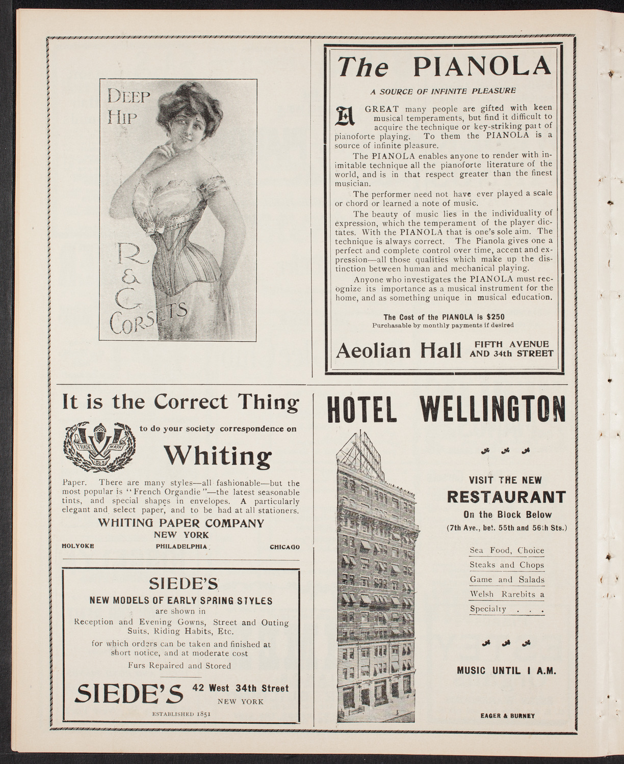 New York Banks' Glee Club, February 12, 1903, program page 6