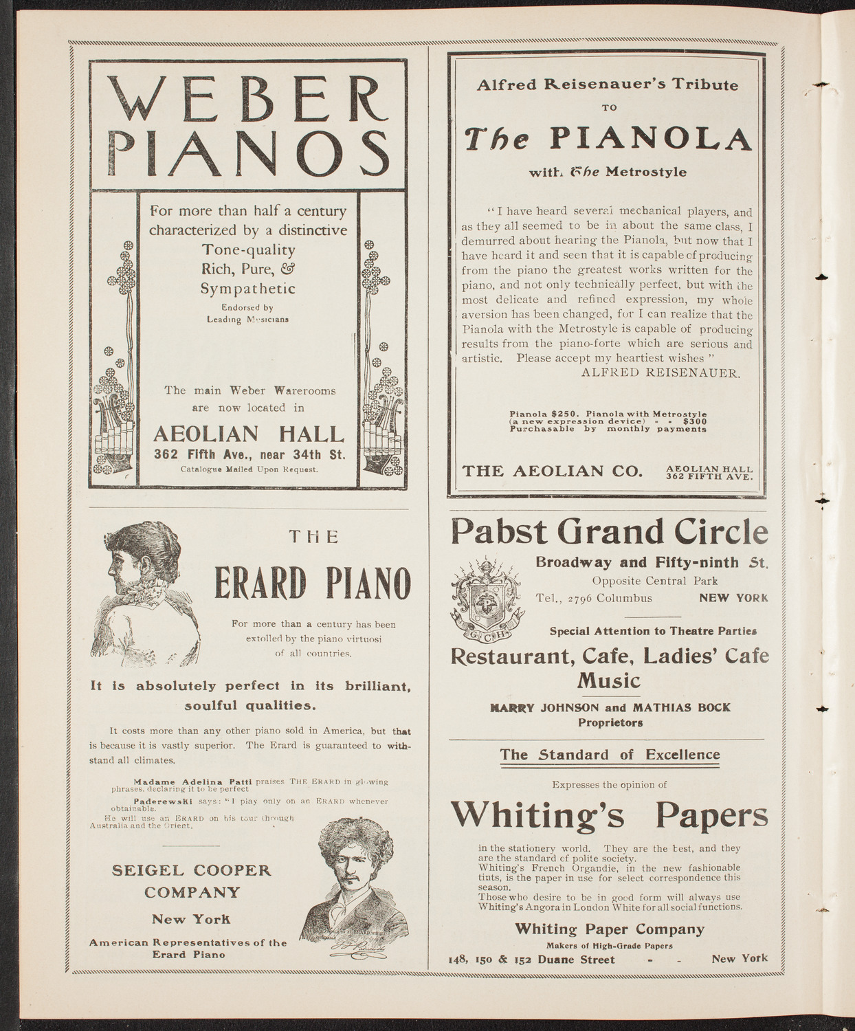 Gaelic Society Annual Concert, April 10, 1904, program page 6