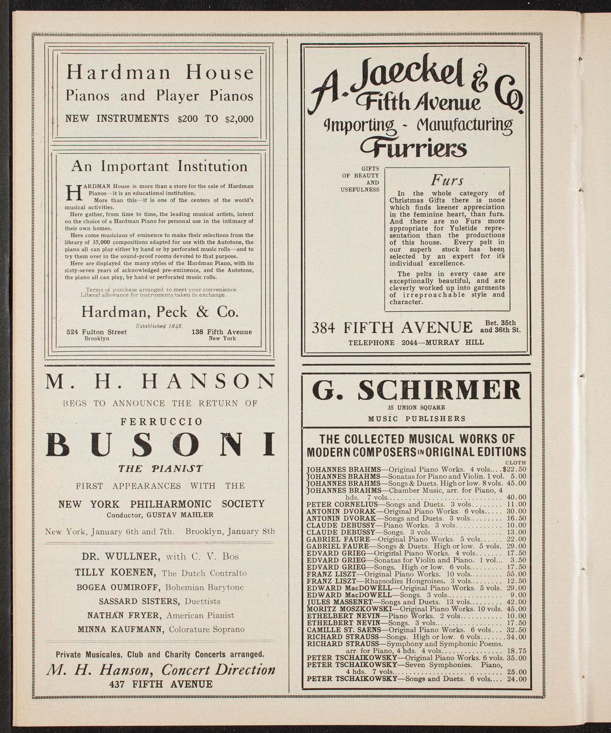 The Civic Forum, December 28, 1909, program page 8