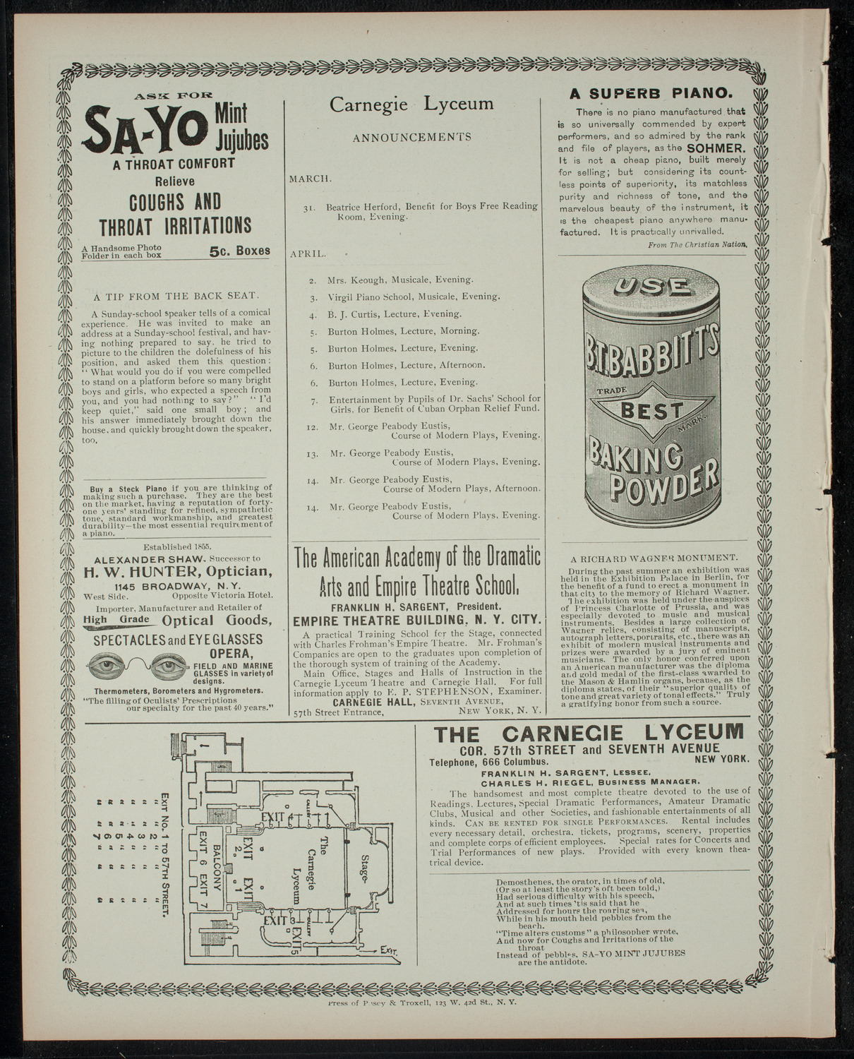 Children's Piano Recital: Pupils of the Virgil Piano School, March 31, 1900, program page 4