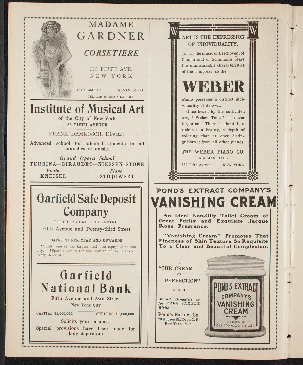 New York Philharmonic, January 26, 1910, program page 6