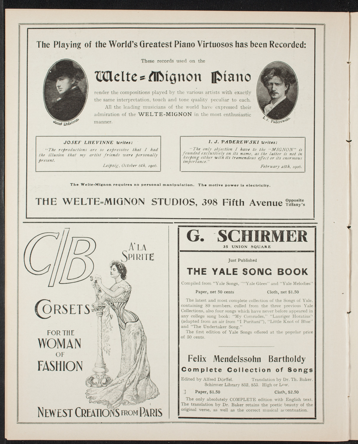 Russian Symphony Society of New York, February 7, 1907, program page 8