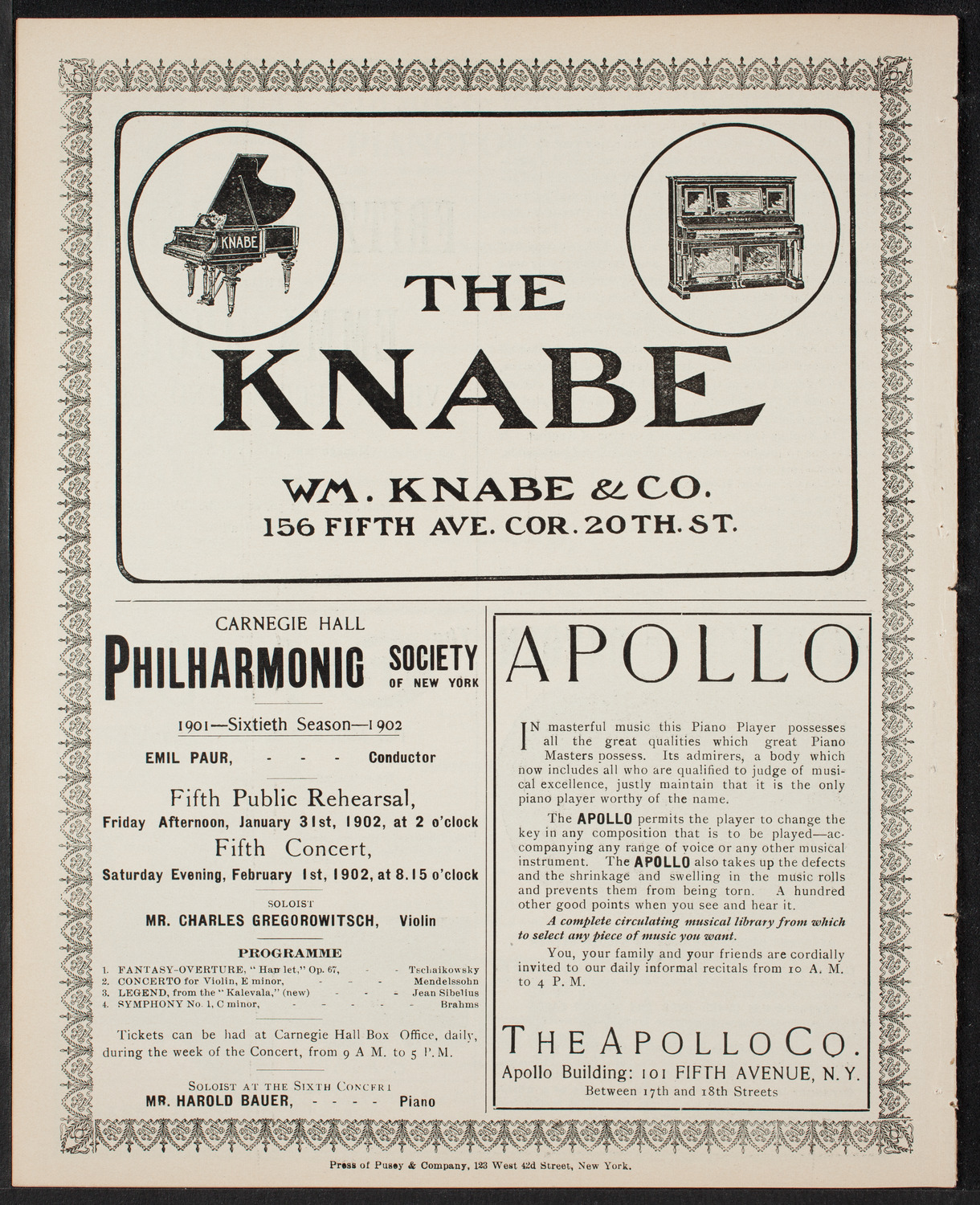 Ernestine Schumann-Heink, Mezzo-Soprano, January 12, 1902, program page 10