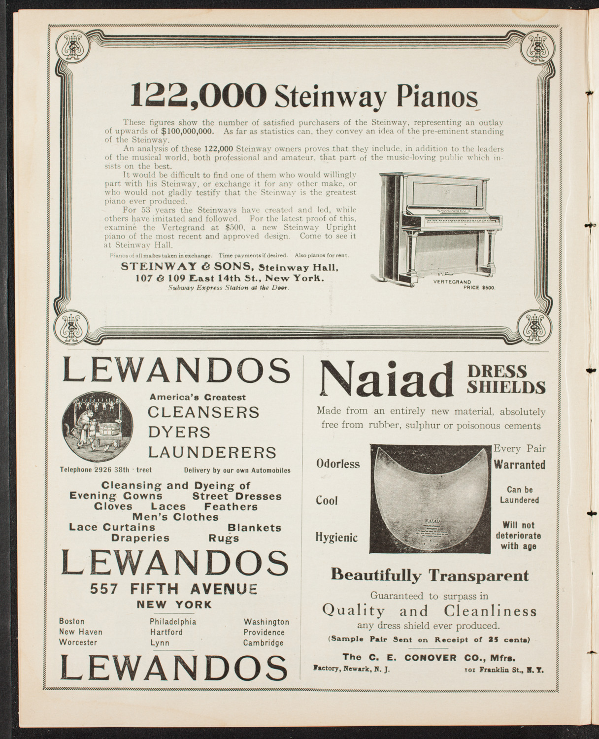 New York Banks' Glee Club, April 11, 1907, program page 4