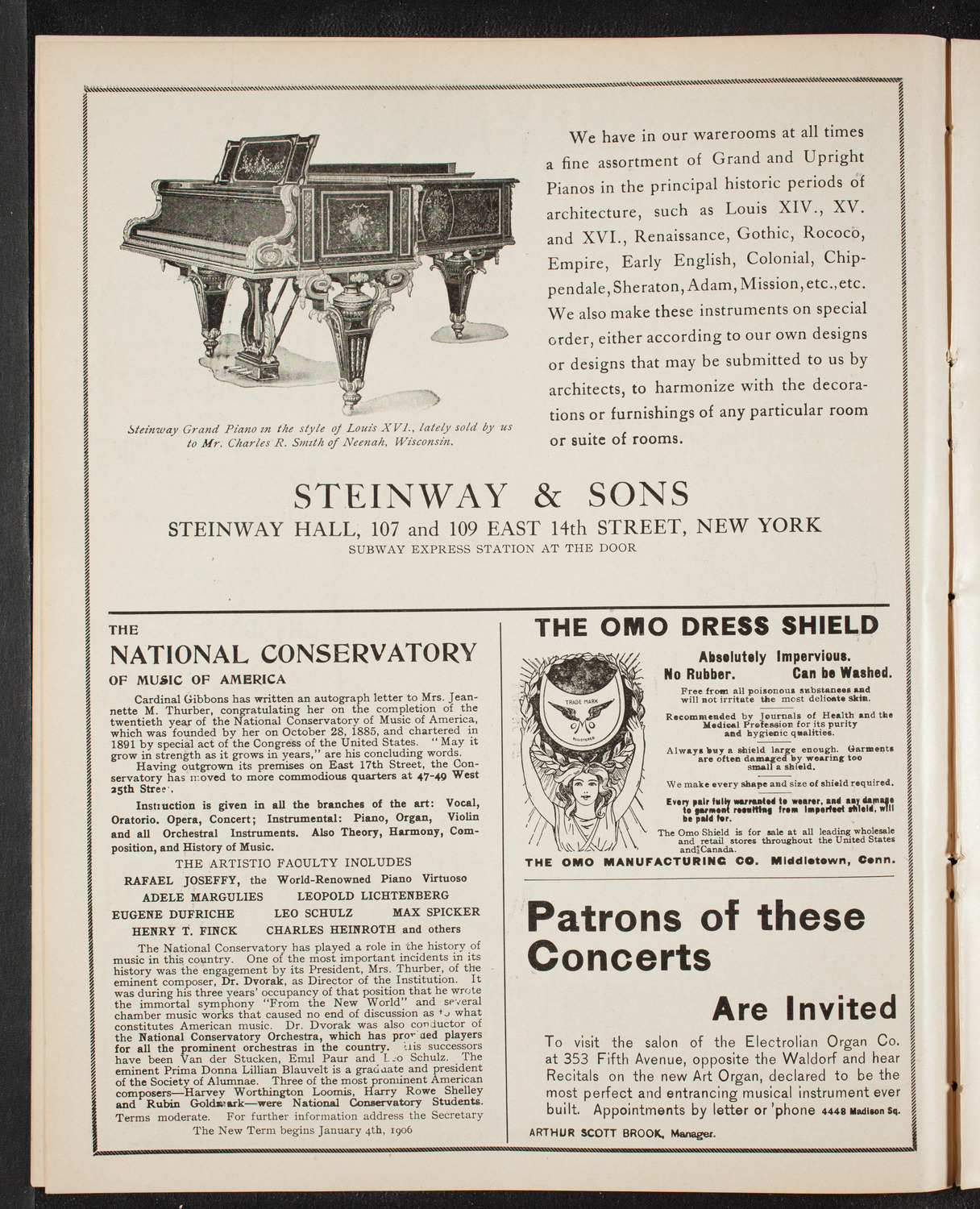Jan Kubelik, Violin, December 24, 1905, program page 4