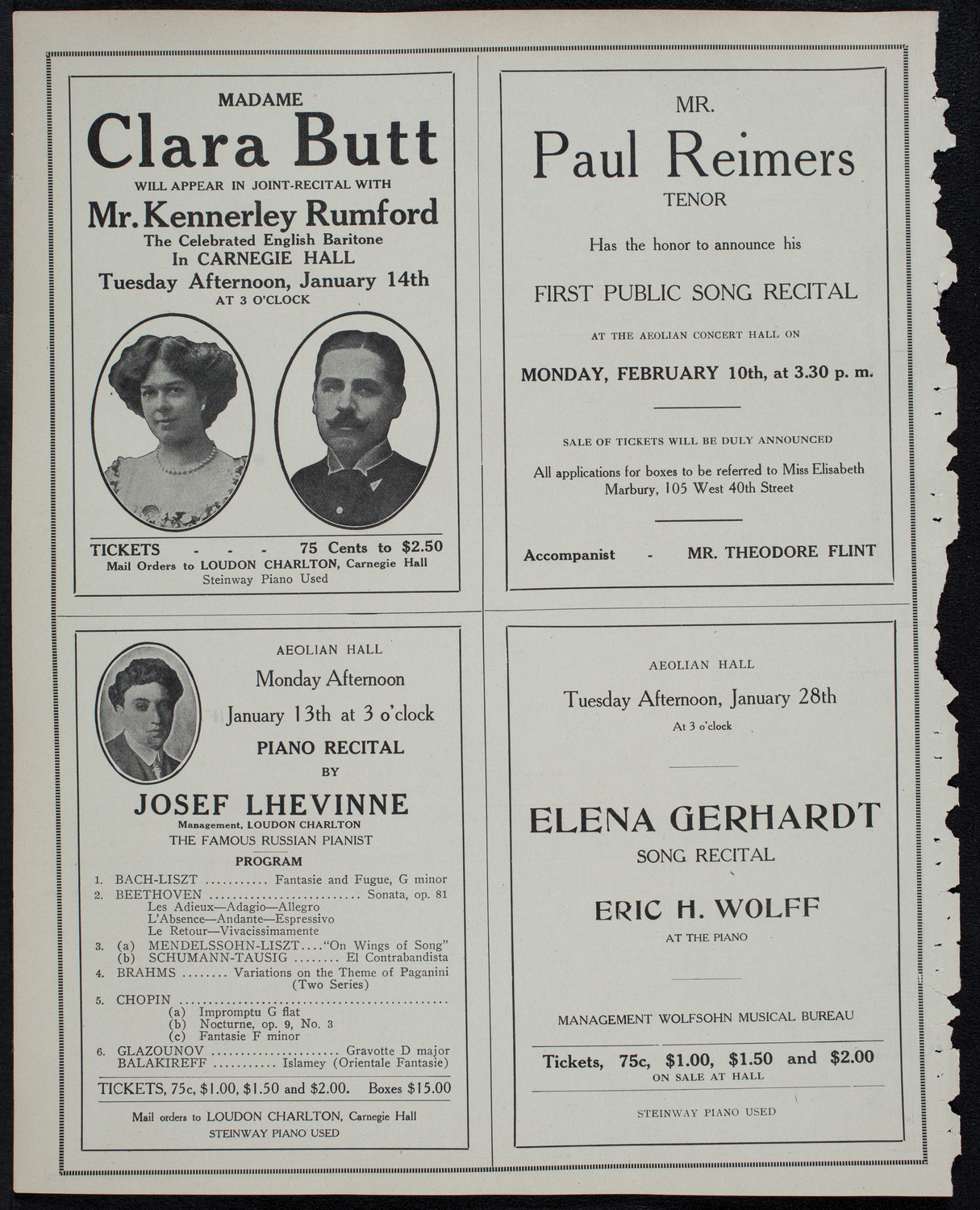 Burton Holmes Travelogue: The West Indies, January 12, 1913, program page 10