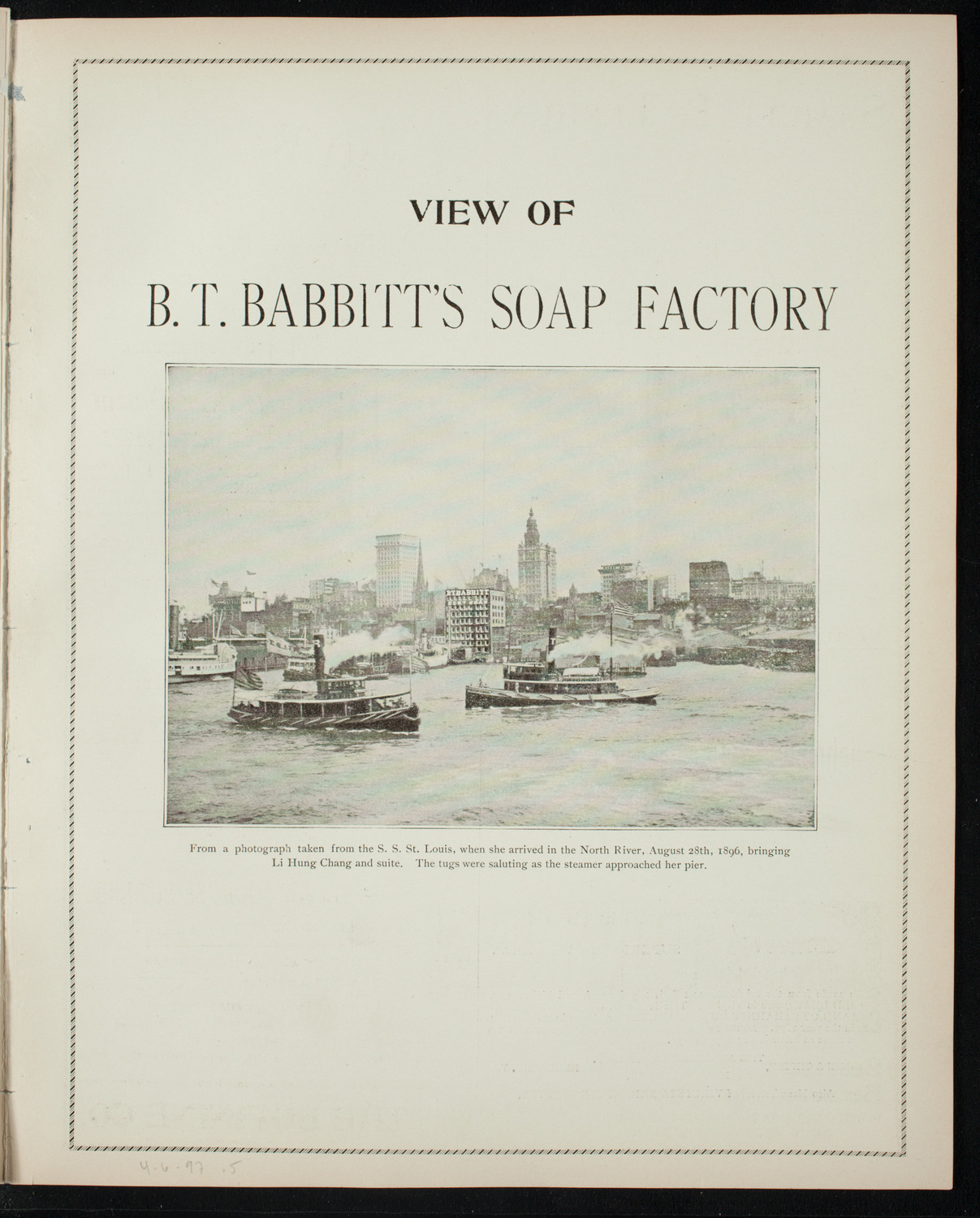 Benefit: New York and Brooklyn St. Andrew's One-Cent Coffee-Stands, April 6, 1897, program page 9