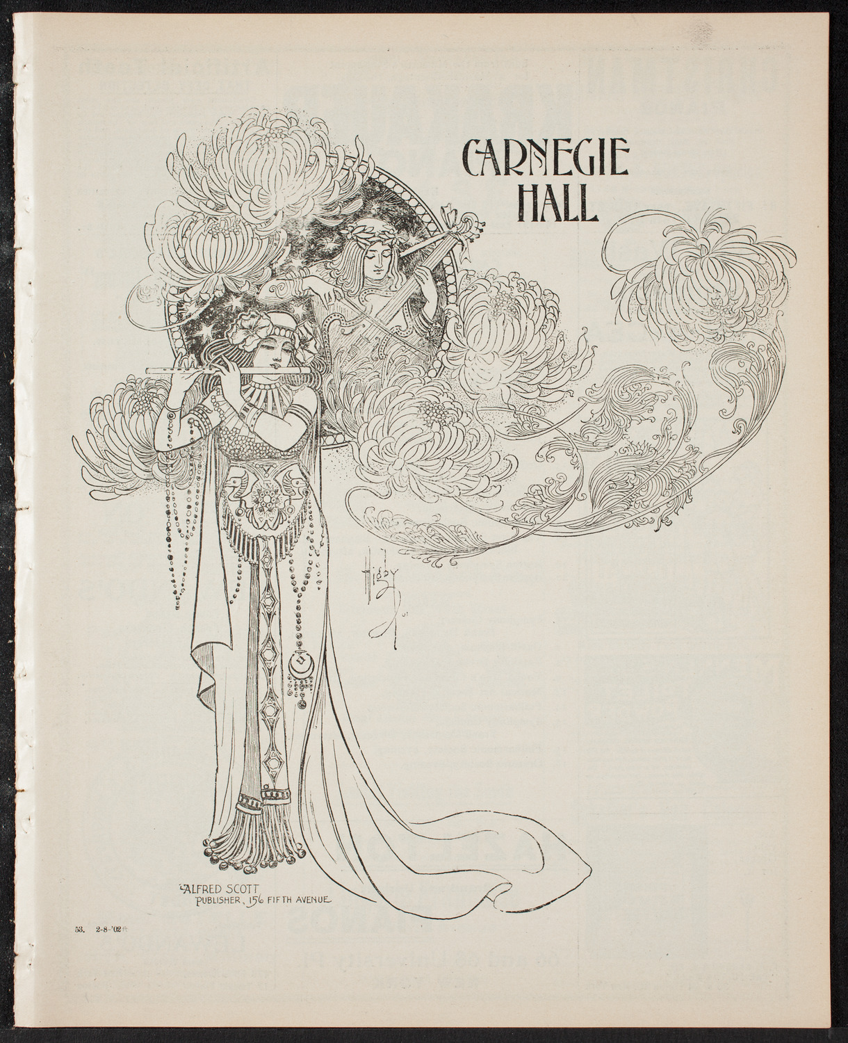 Florizel Reuter with Lucy Gates, February 8, 1902, program page 1