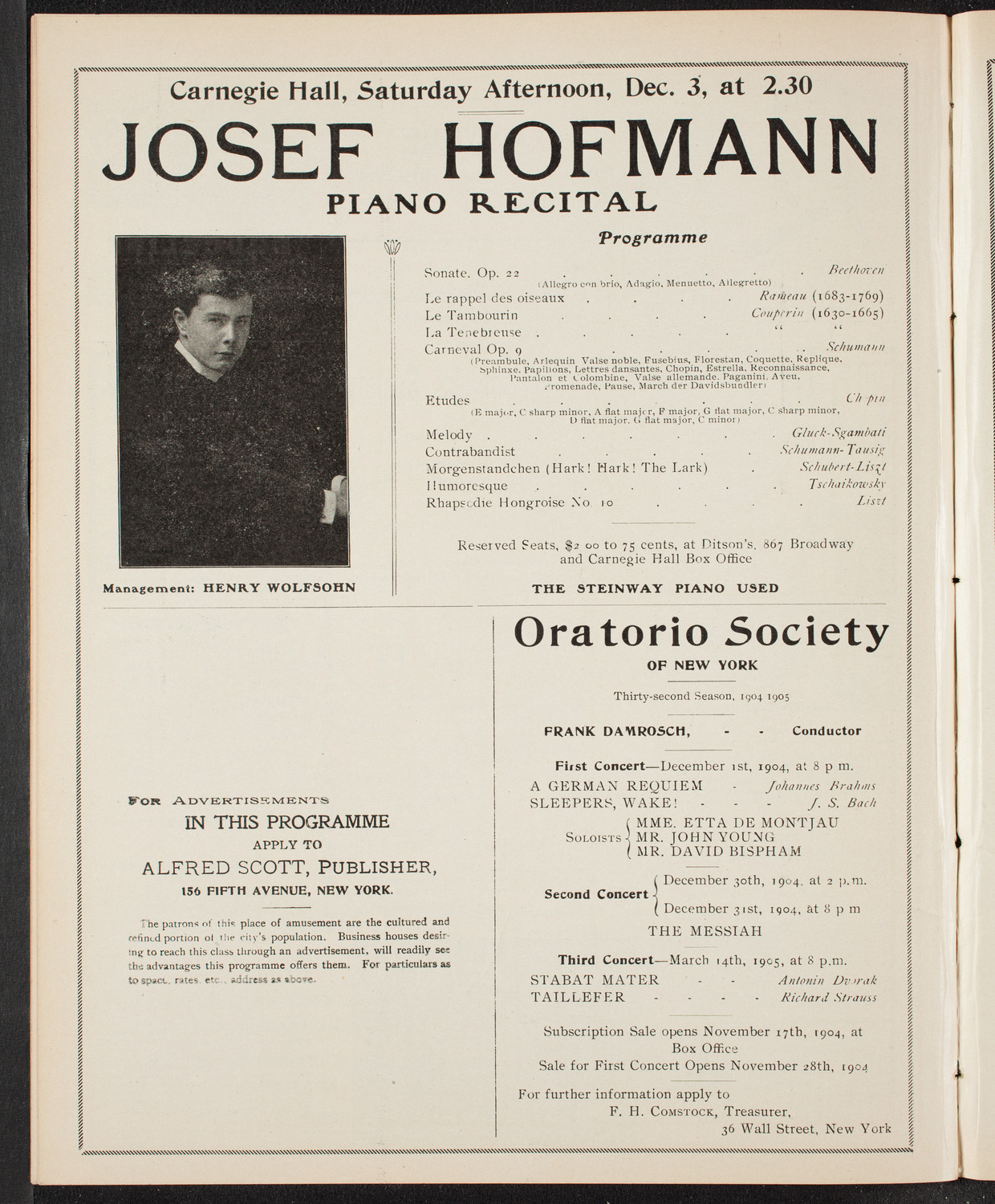 Symphony Concert for Young People, November 26, 1904, program page 10
