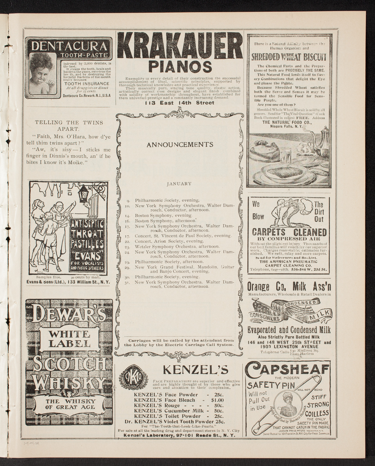 Symphony Concert for Young People, January 9, 1904, program page 3