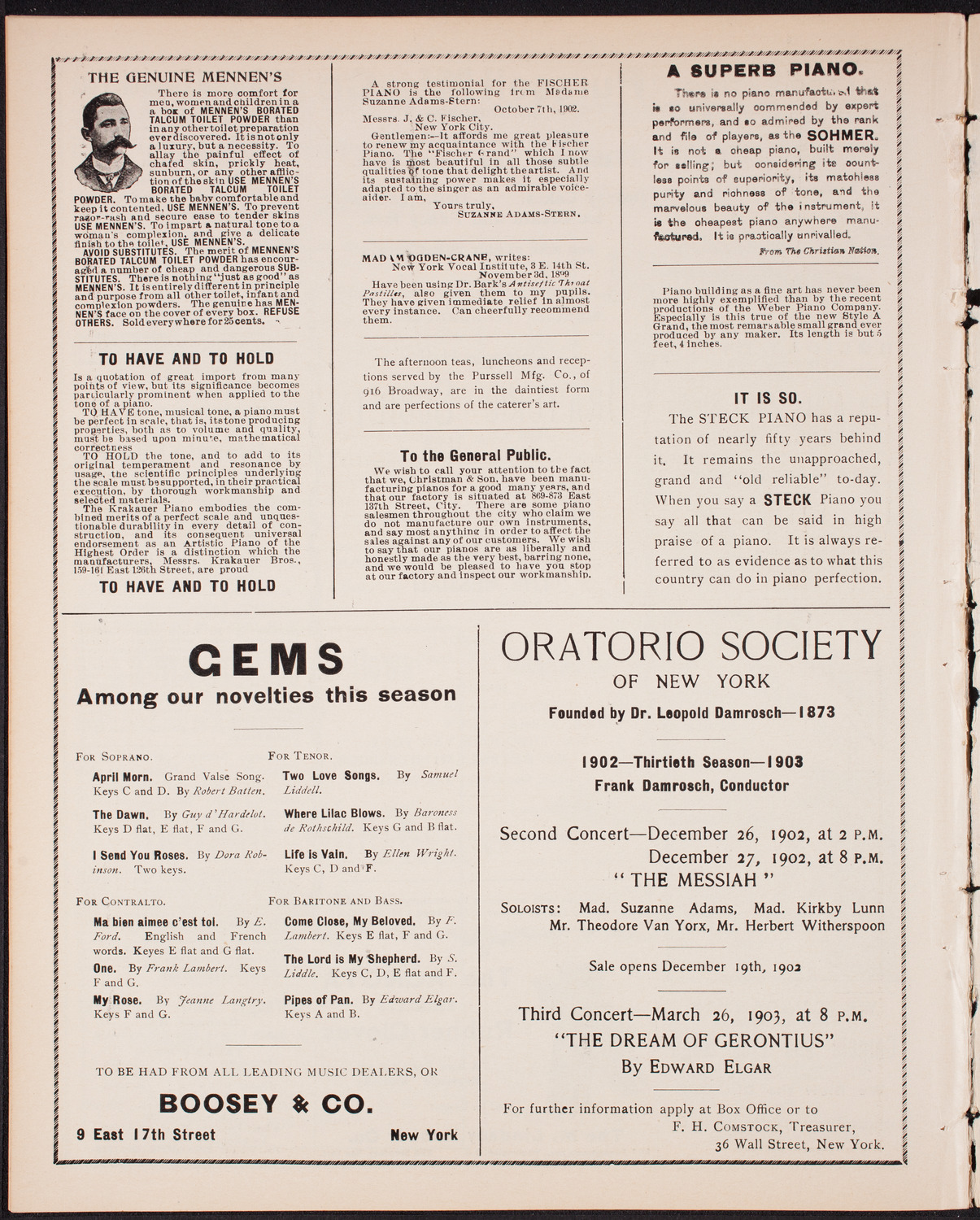 Symphony Concert for Young People, December 20, 1902, program page 10