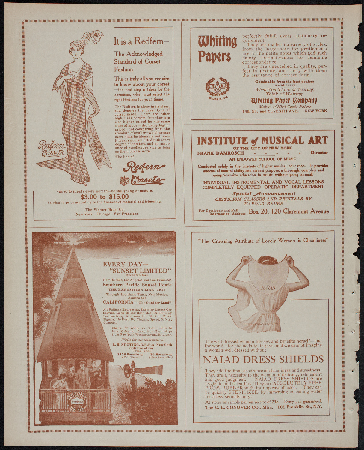 Frances Alda, Soprano, November 25, 1913, program page 2