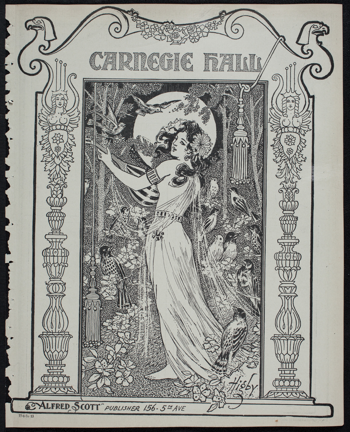 Volpe Symphony Society of New York, January 7, 1913, program page 1