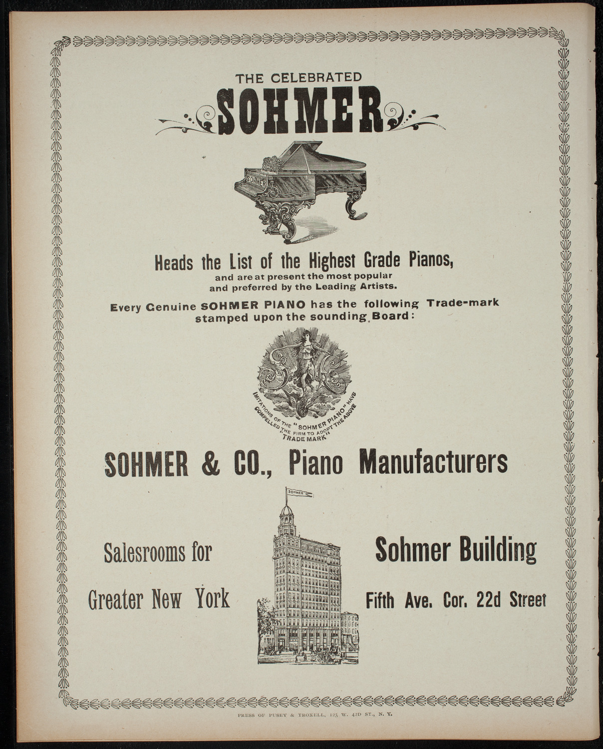 Powers-Arnold Wednesday Morning Musicale, December 7, 1898, program page 8