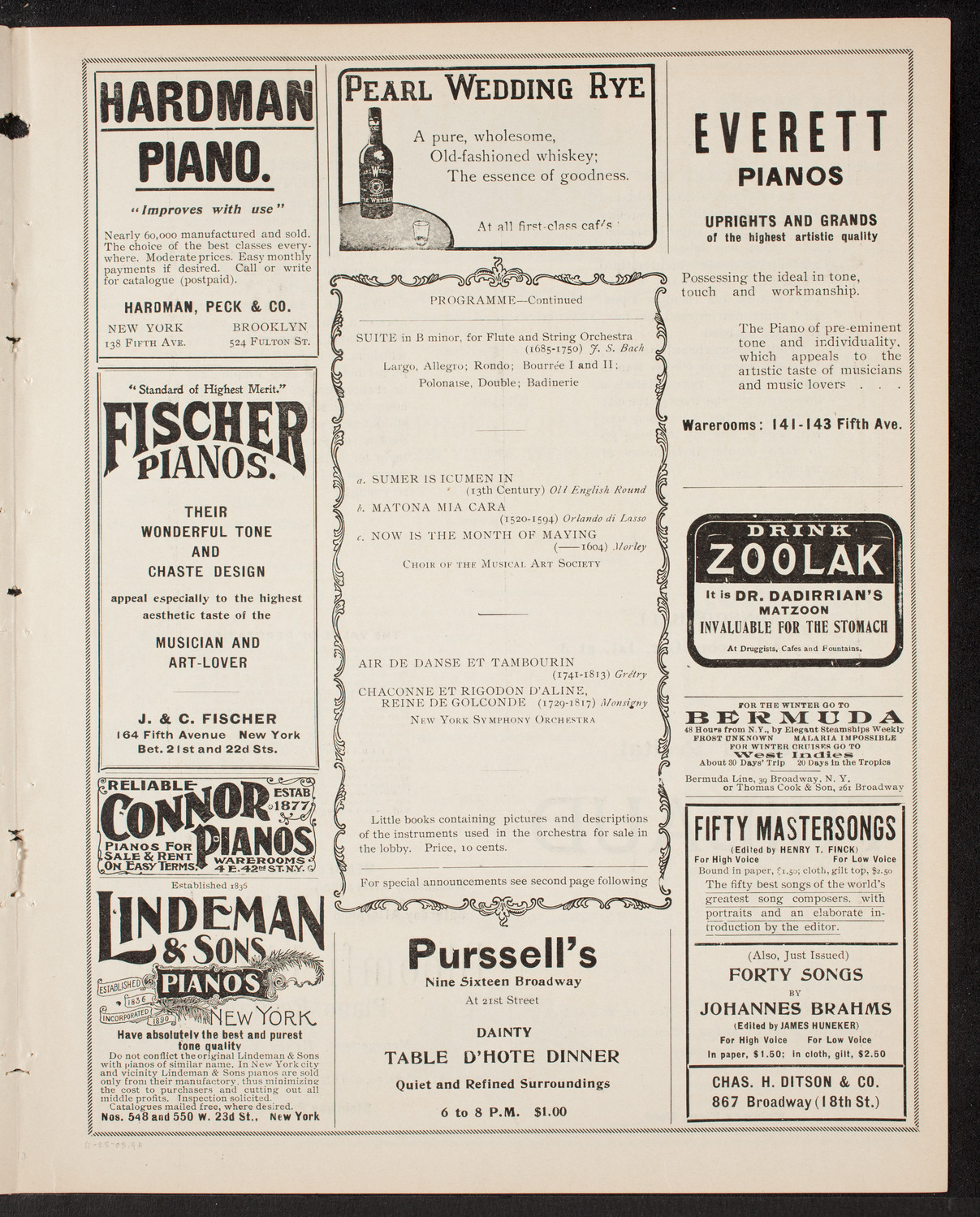 Symphony Concert for Young People, November 28, 1903, program page 7