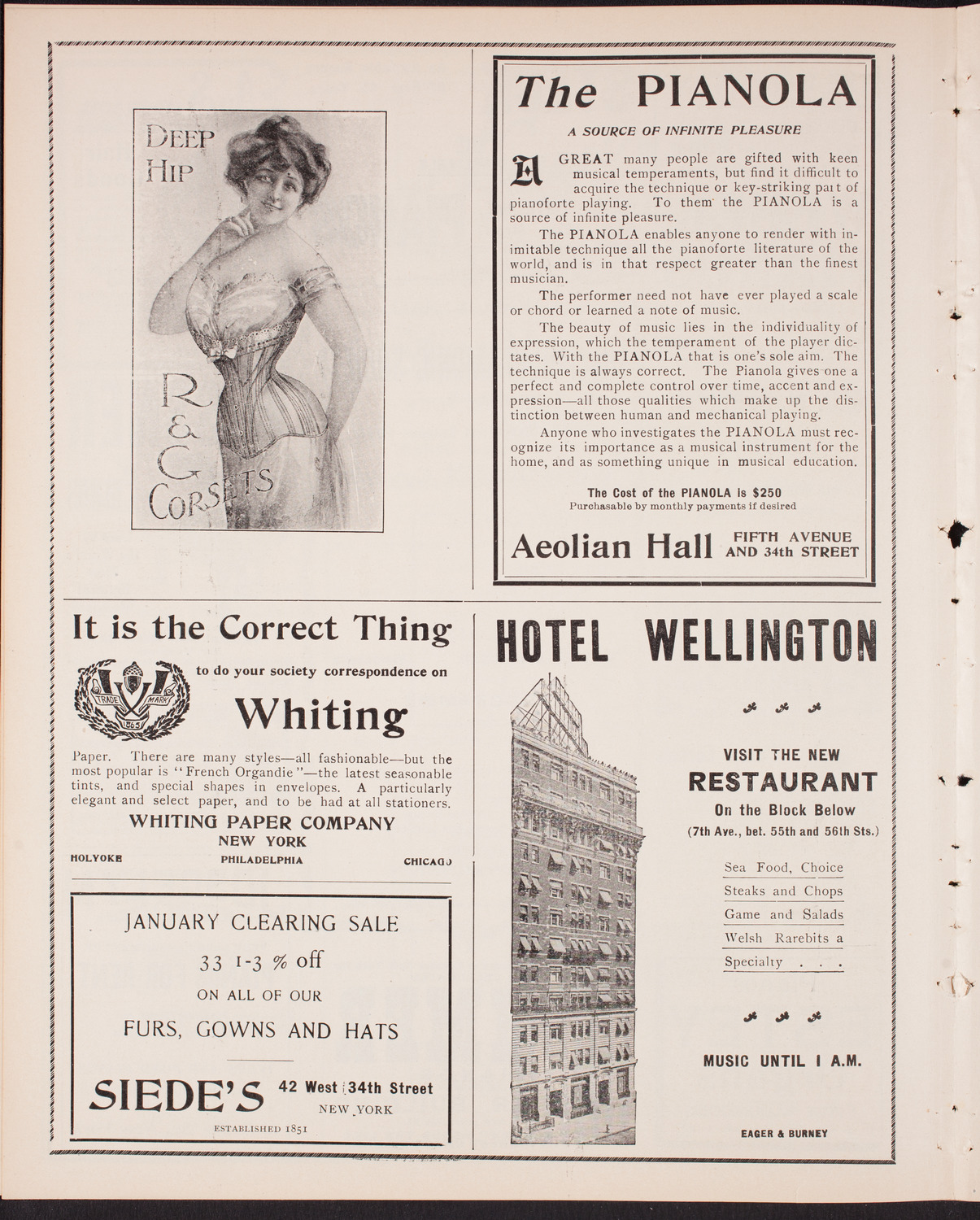 New York Philharmonic, January 30, 1903, program page 6