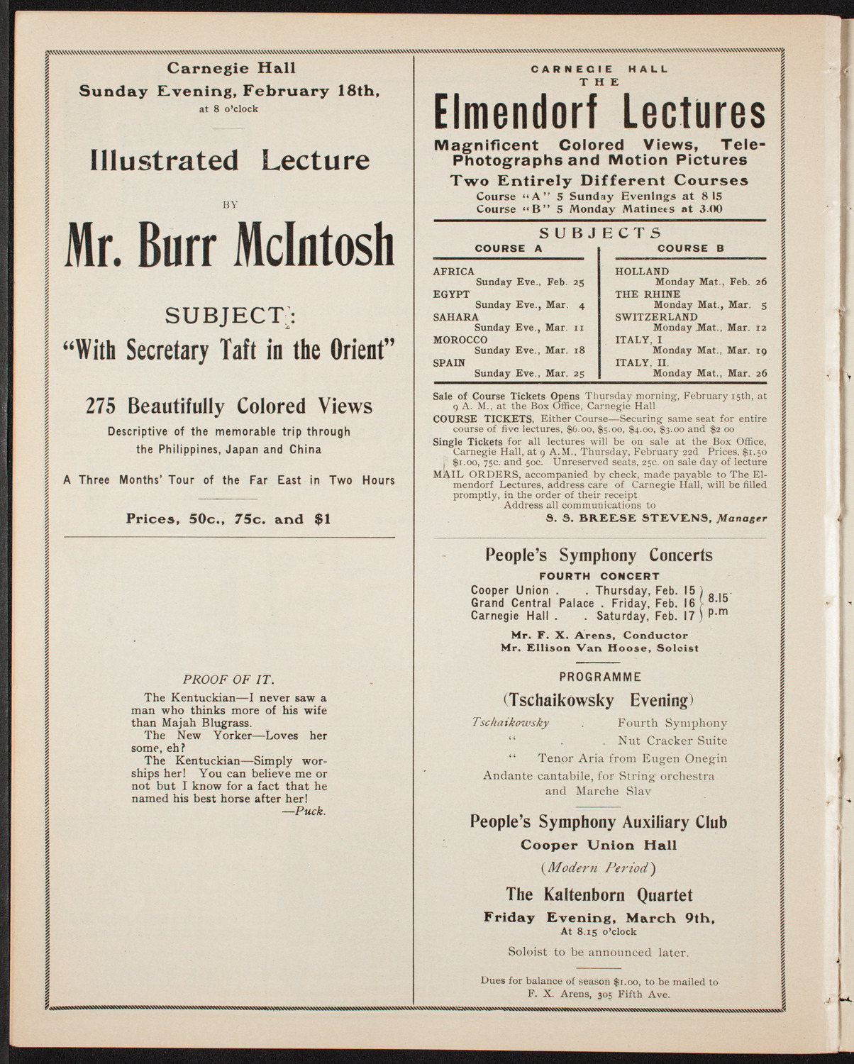 Symphony Concert for Young People, February 10, 1906, program page 10