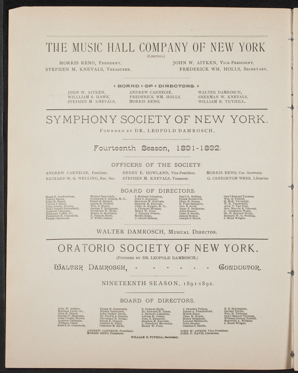 Anna Luella Kelly, April 22, 1892, program page 2