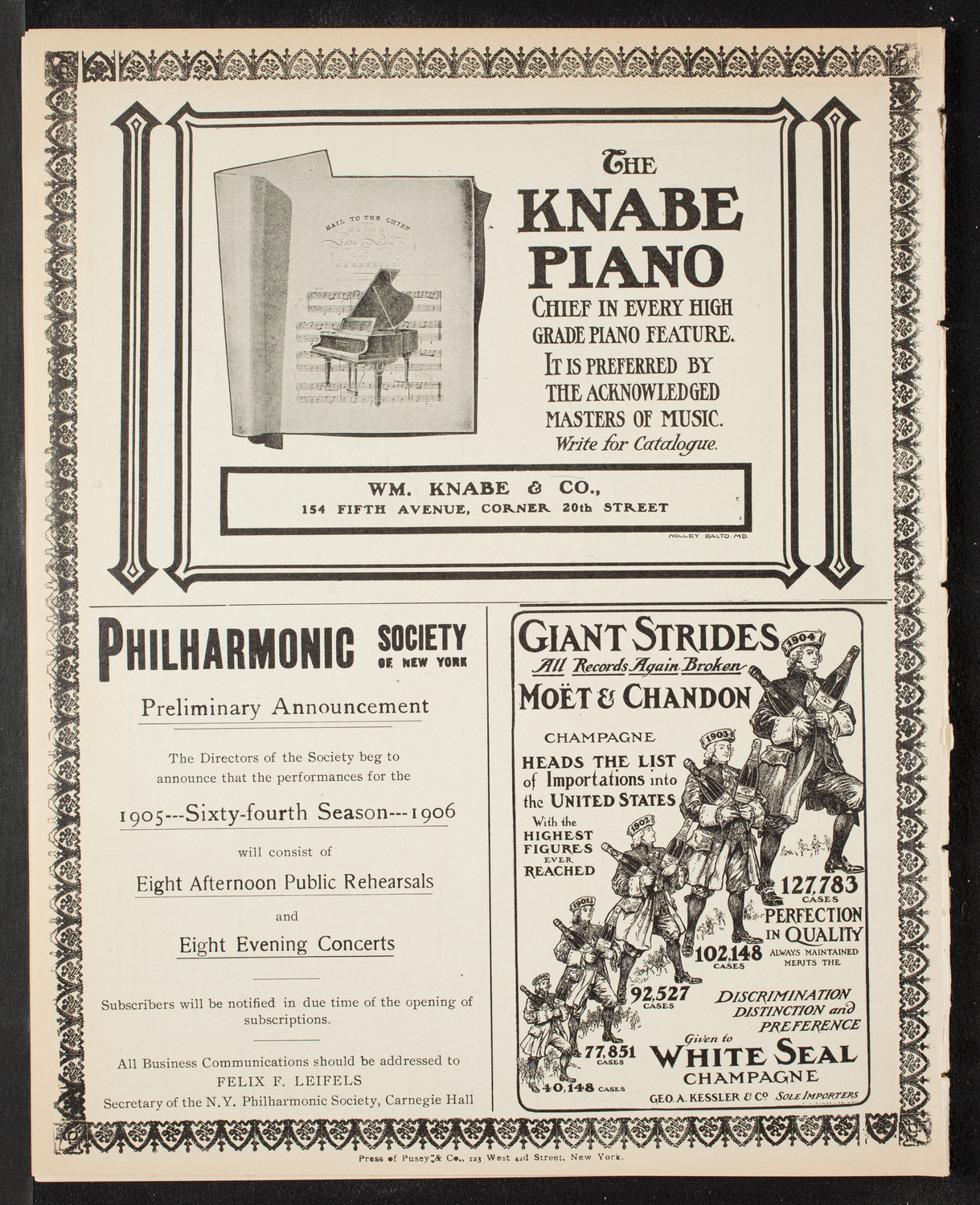 Gaelic Society Annual Concert, April 23, 1905, program page 12