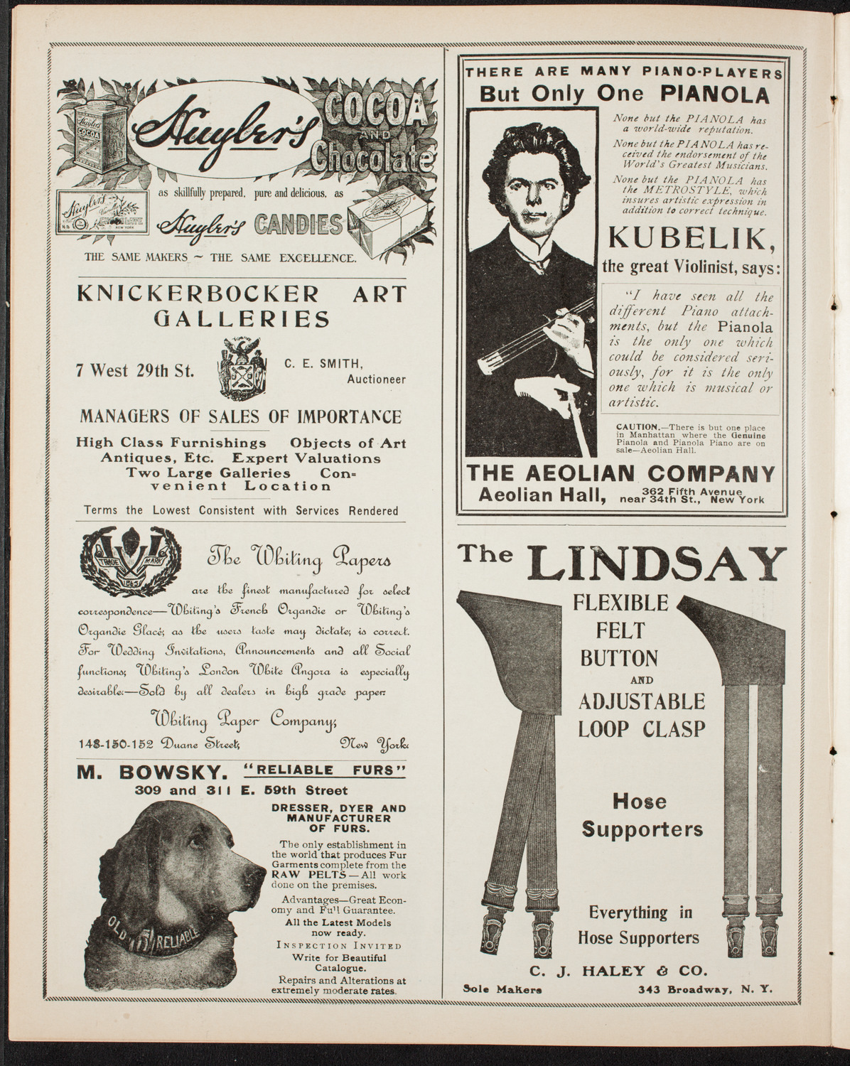 New York Banks' Glee Club, April 17, 1906, program page 6