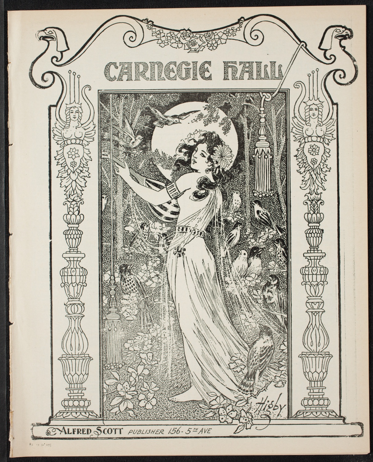 New York College of Music, February 3, 1907, program page 1