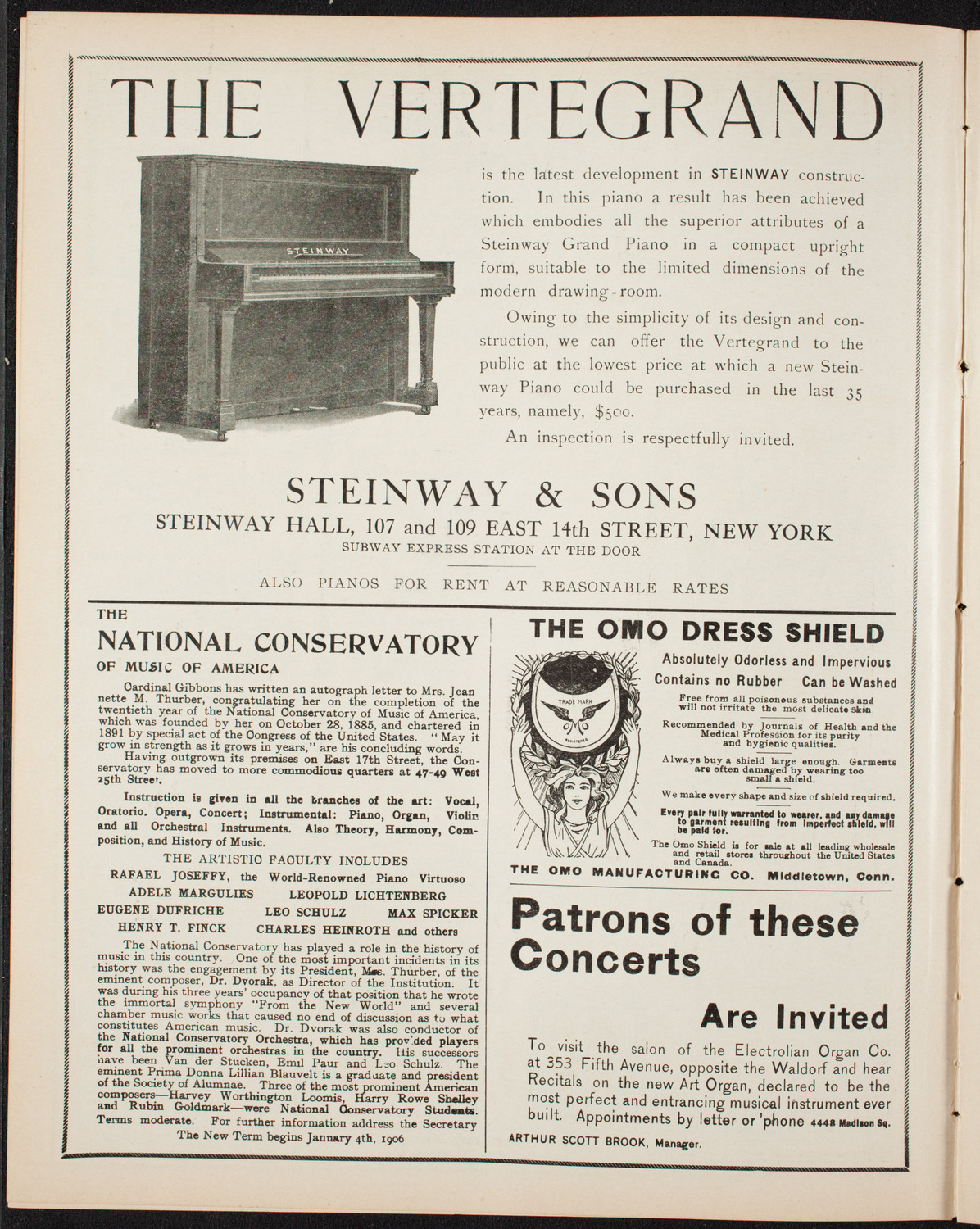 Russian Symphony Society of New York, April 8, 1906, program page 4