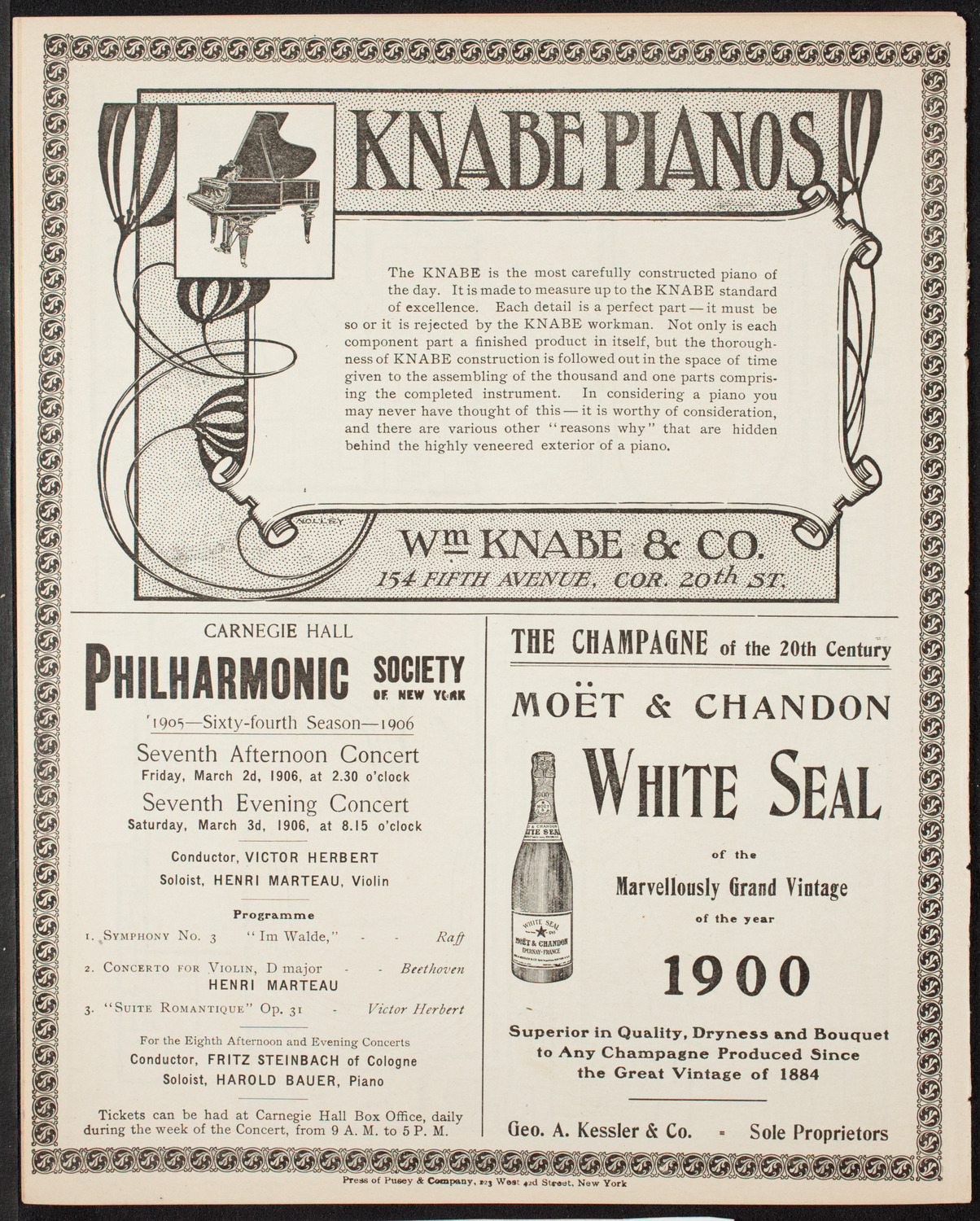 Russian Symphony Society of New York, February 25, 1906, program page 12