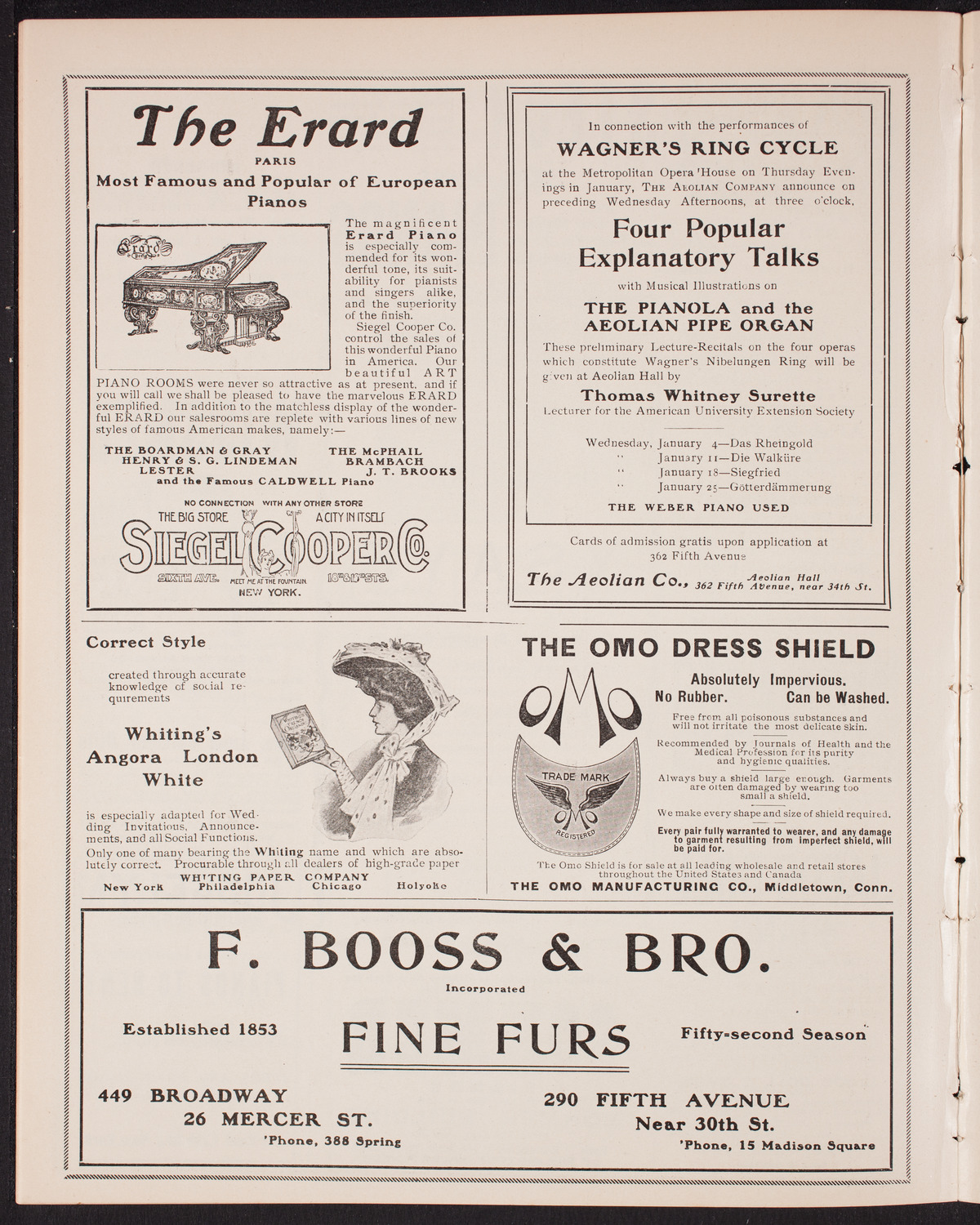 Eugène Ysaÿe, Violin, with the New York Symphony Orchestra, January 15, 1905, program page 6