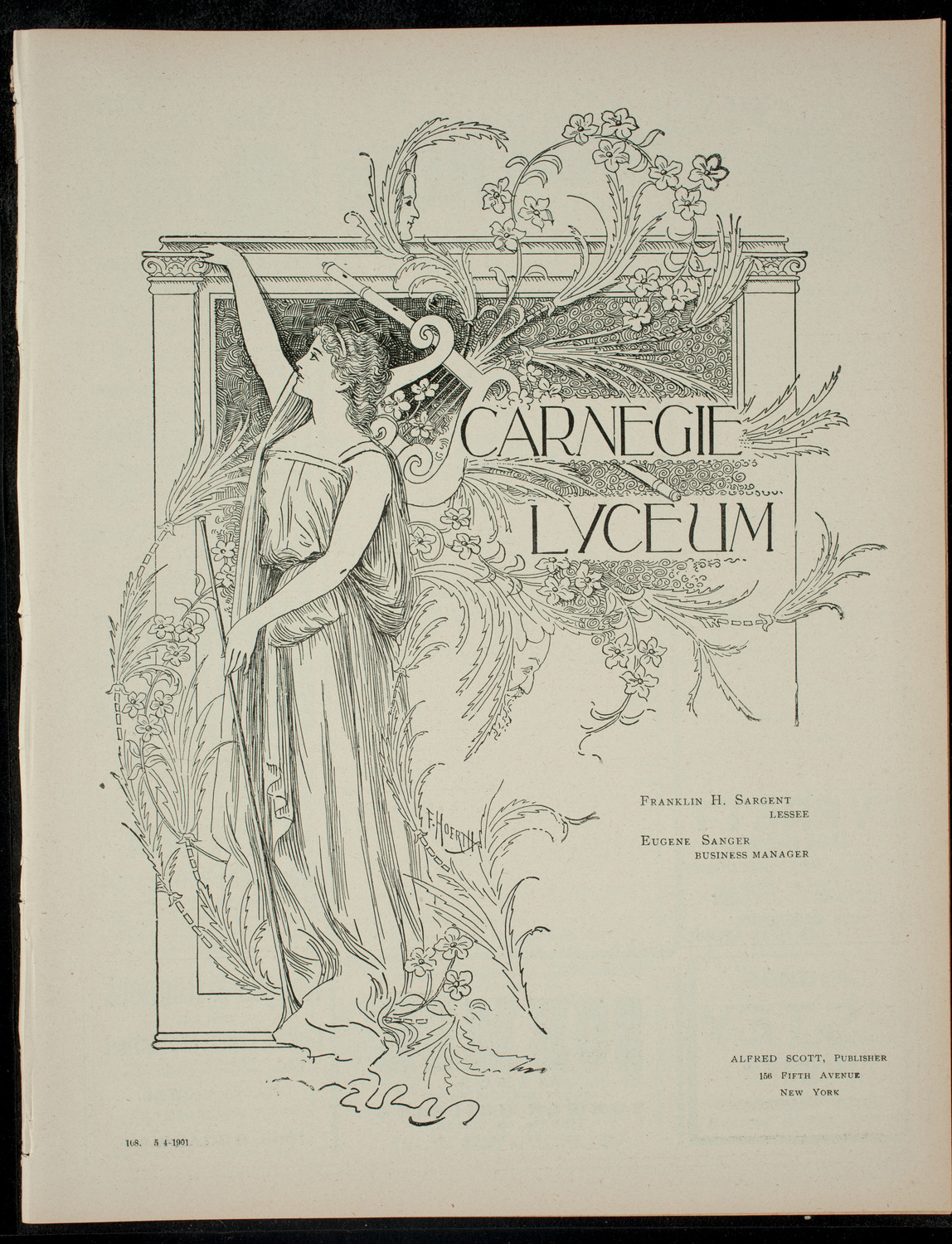 C. Constantine's "Cinderella", May 4, 1901, program page 1