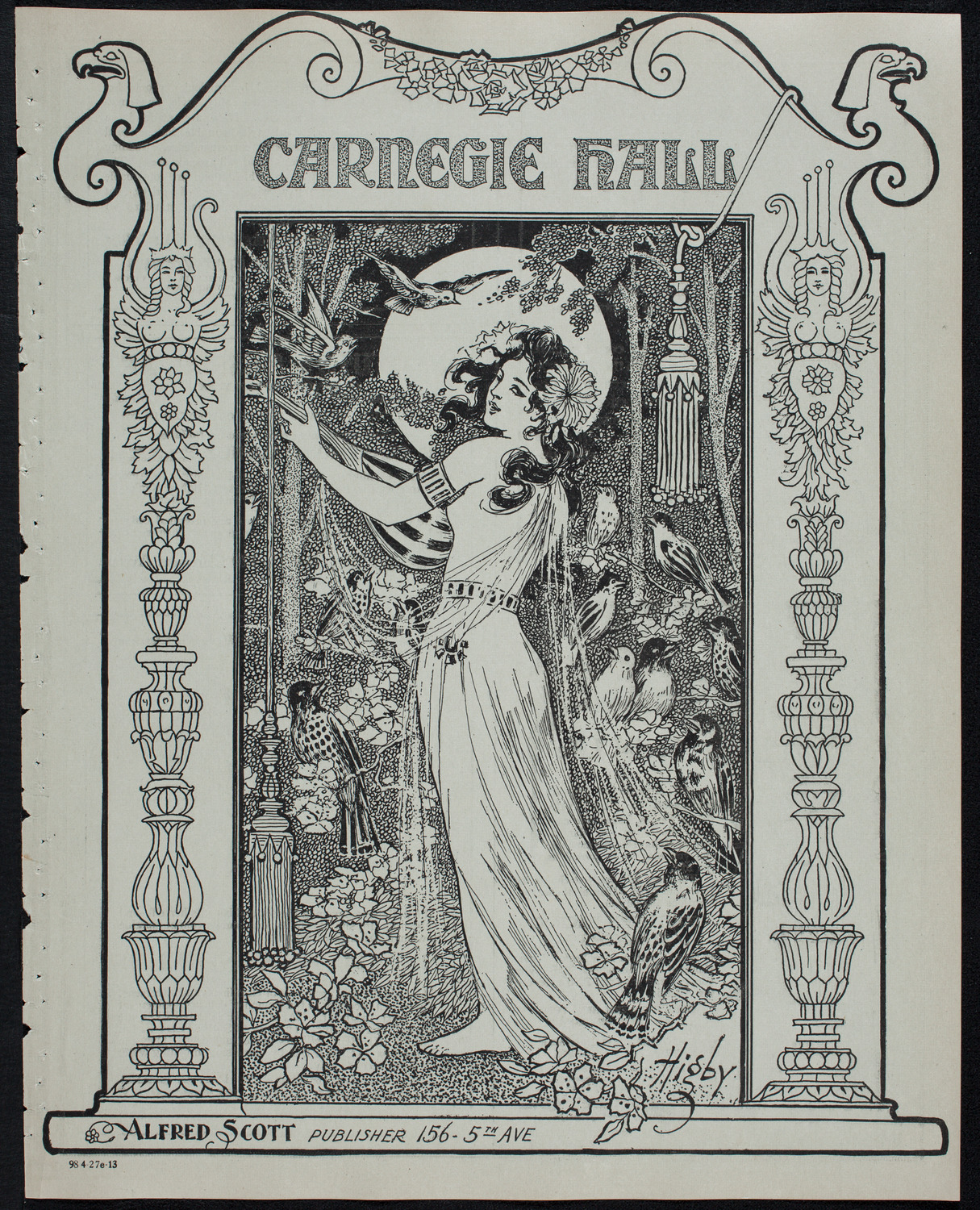 Efrem Zimbalist, Violin, April 27, 1913, program page 1