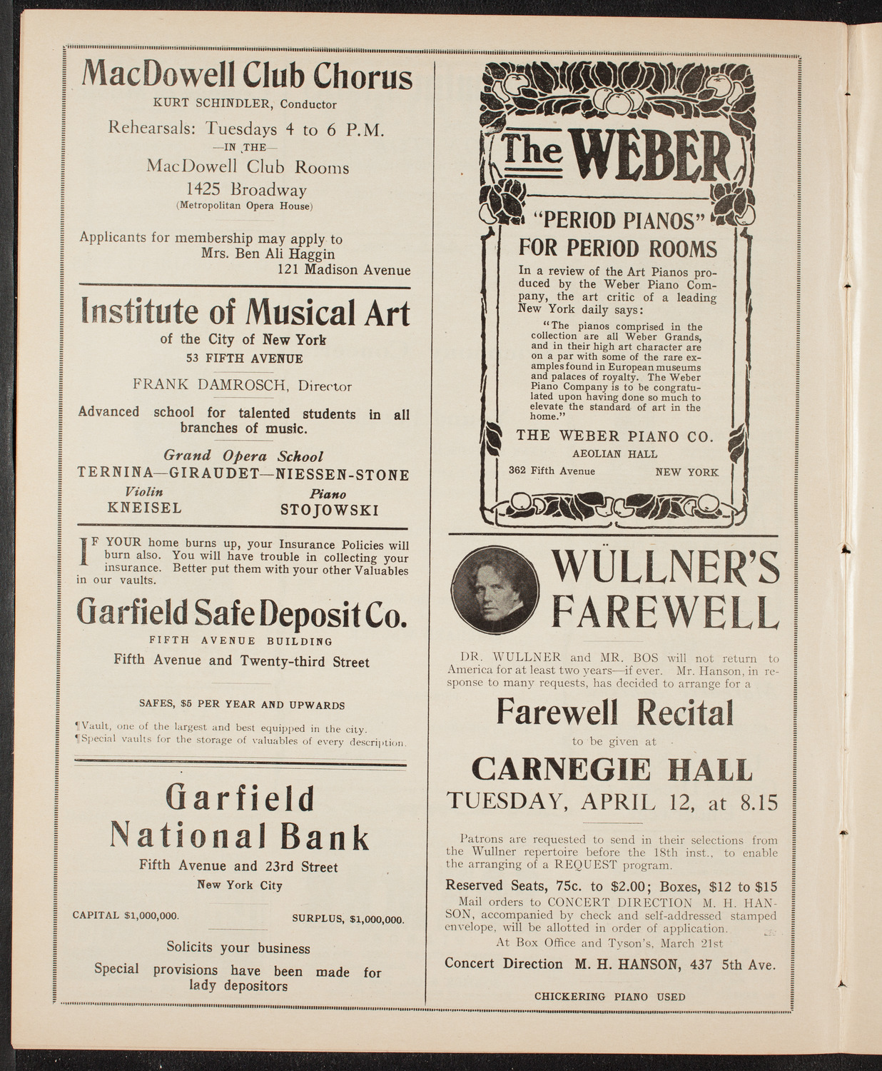 Symphony Concert for Young People, March 19, 1910, program page 6