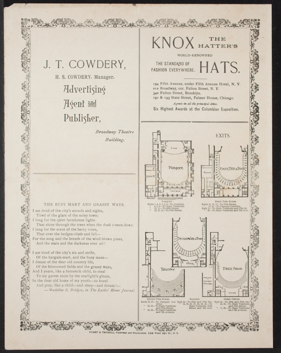 Graduation: New York University Law School, June 2, 1896, program page 4