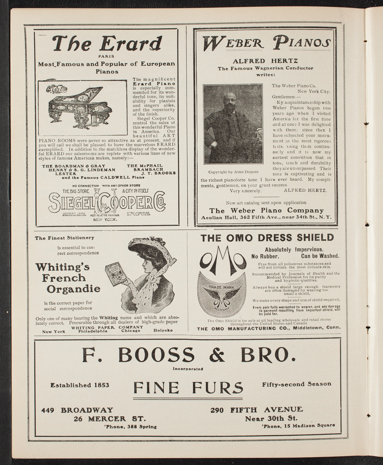 Musical Art Society of New York, March 9, 1905, program page 6