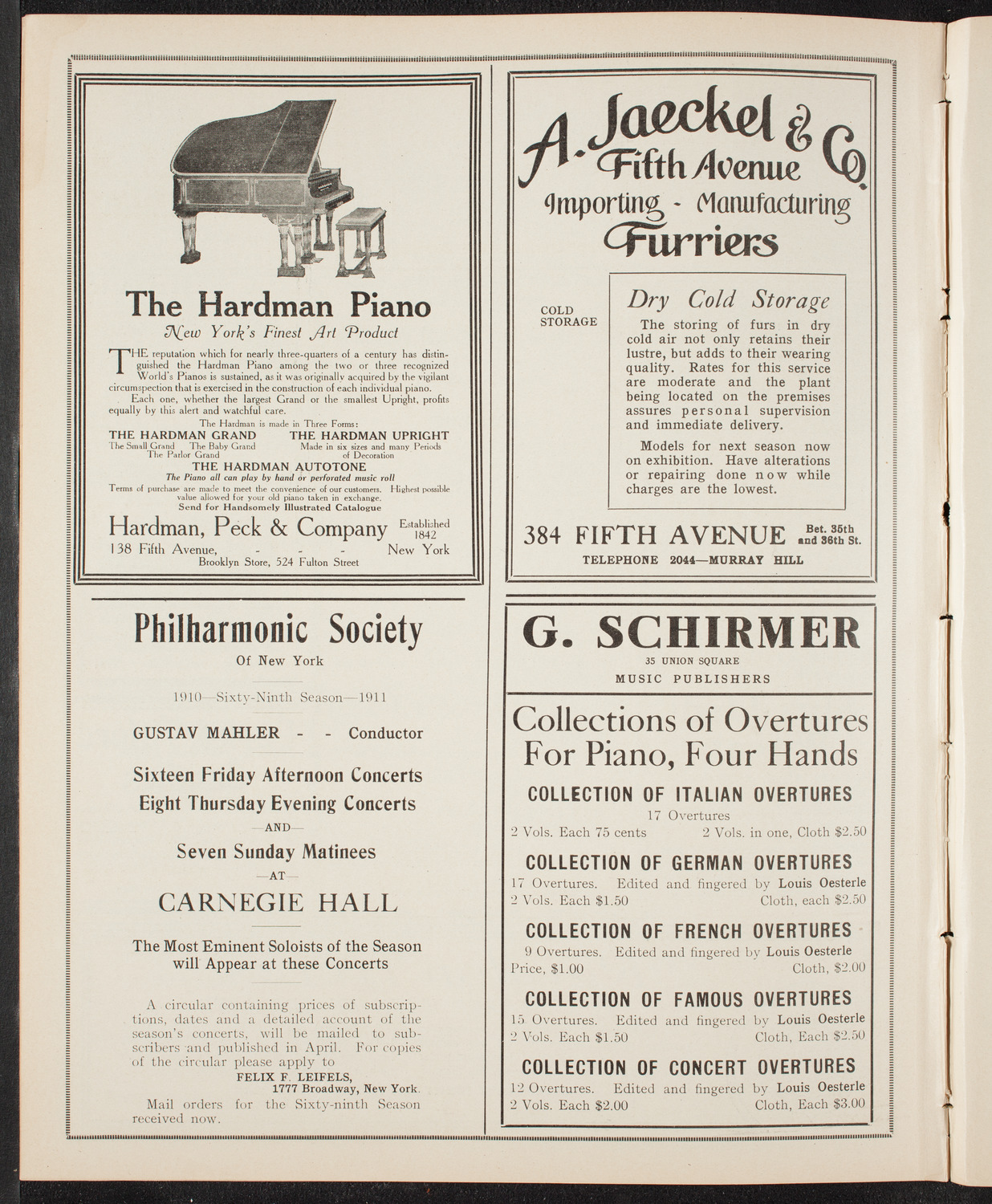 Meeting: The League for Political Education, April 21, 1910, program page 8