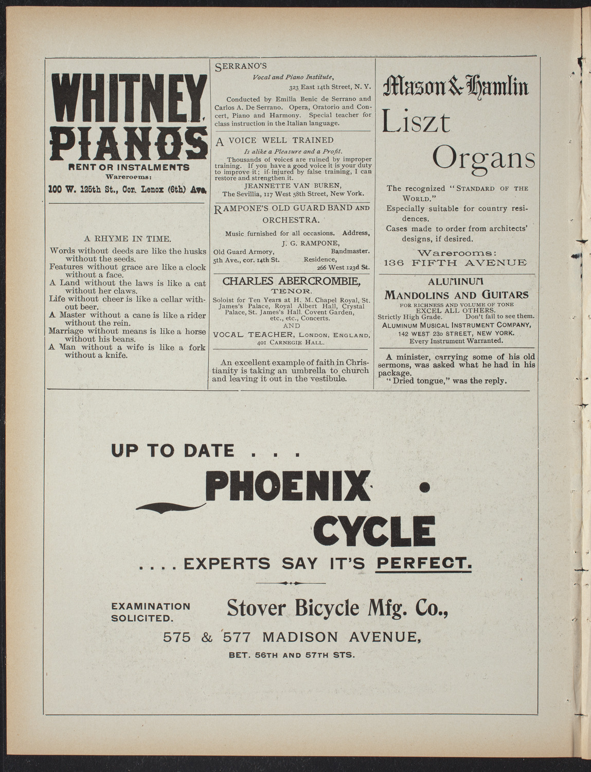 American Academy of Dramatic Arts, April 22, 1897, program page 2