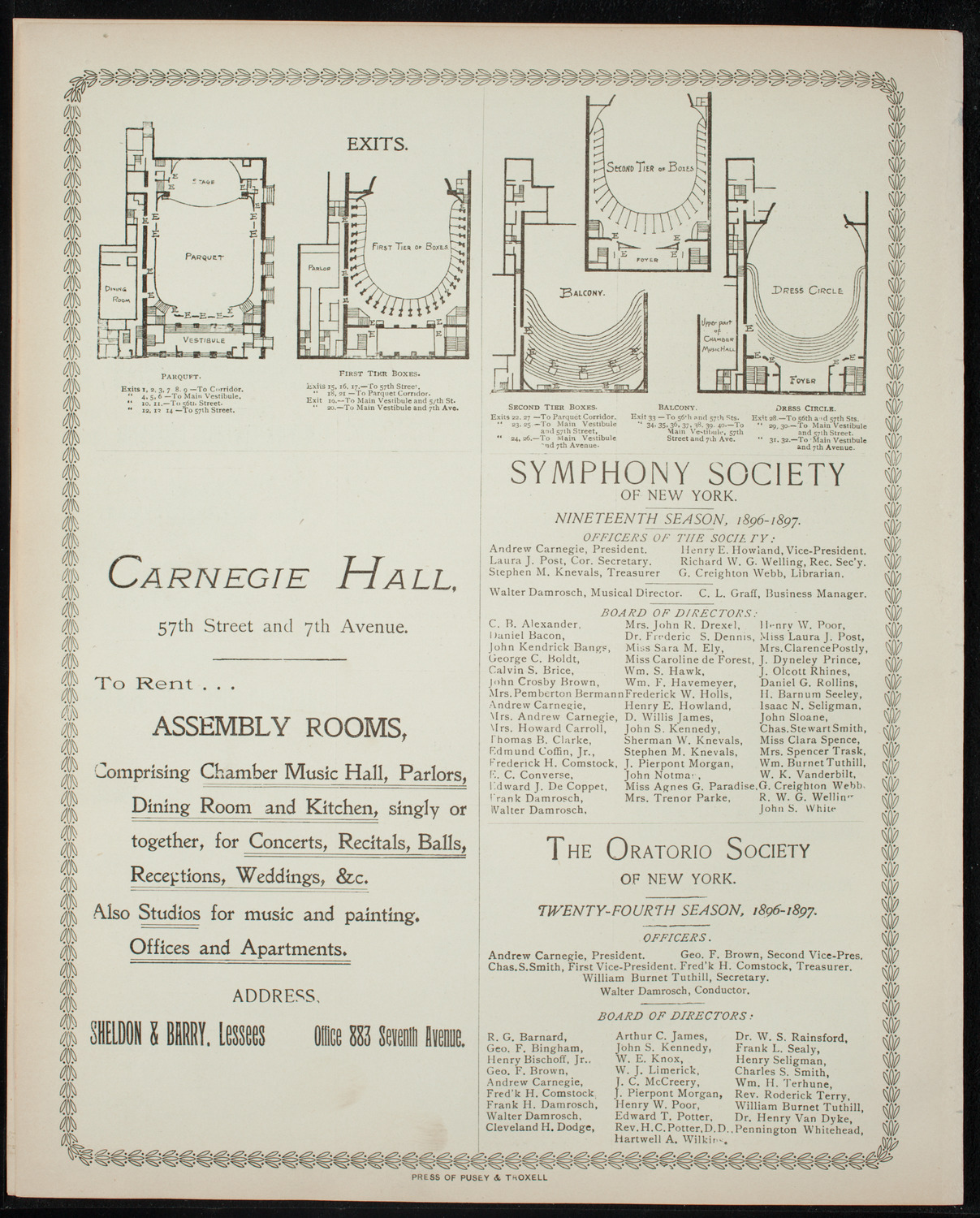 Musical Art Society of New York, March 18, 1897, program page 8