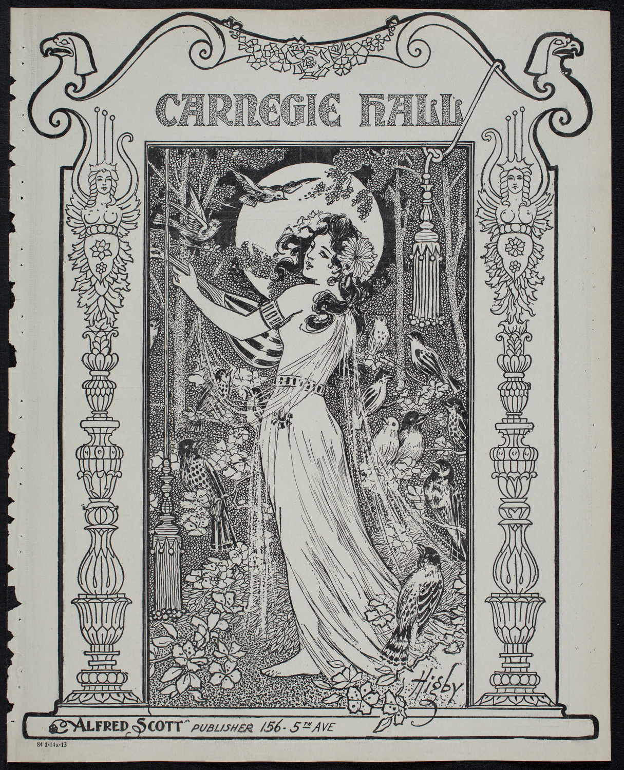 Clara Butt and Kennerley Rumford, January 14, 1913, program page 1