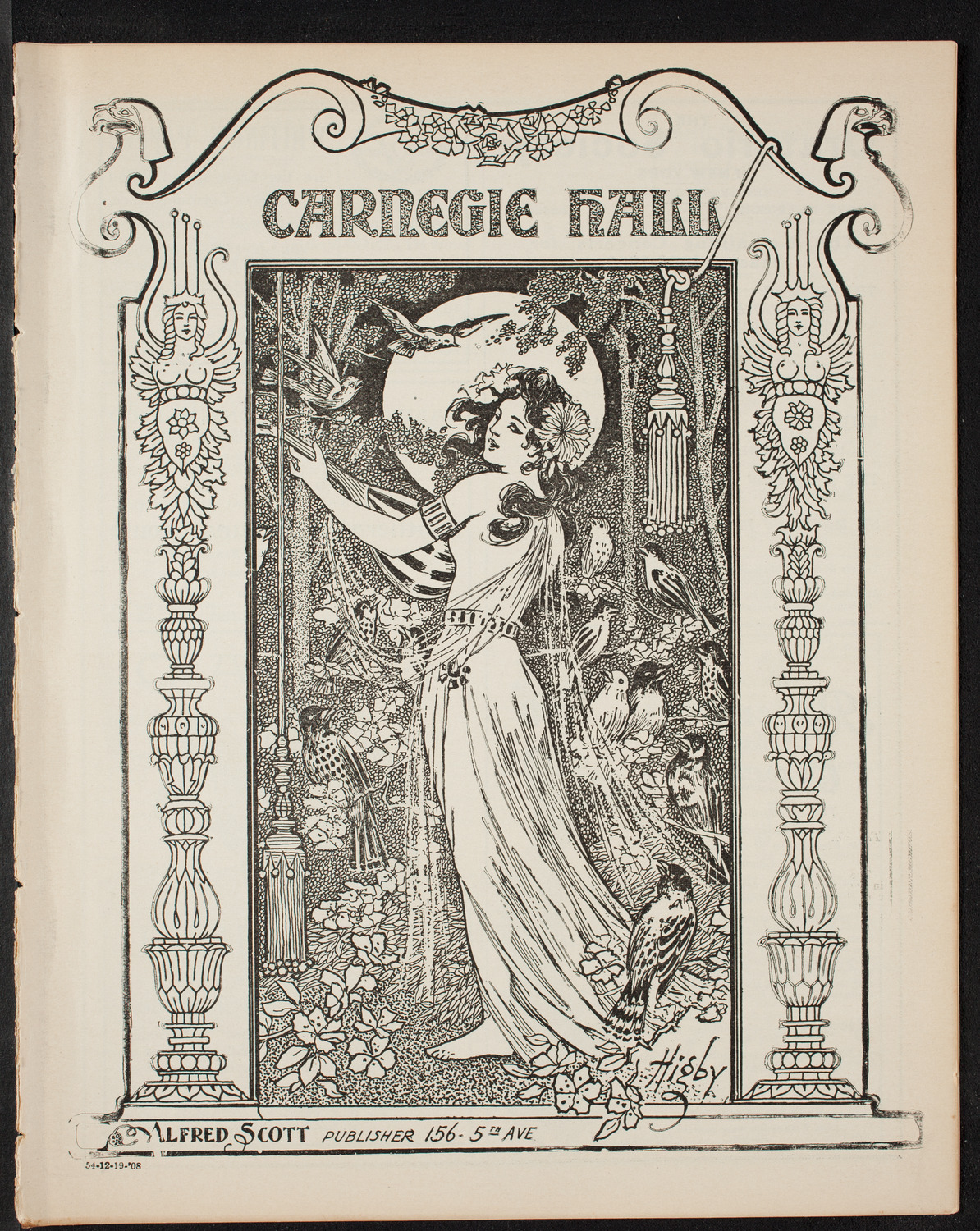Symphony Concert for Young People, December 19, 1908, program page 1