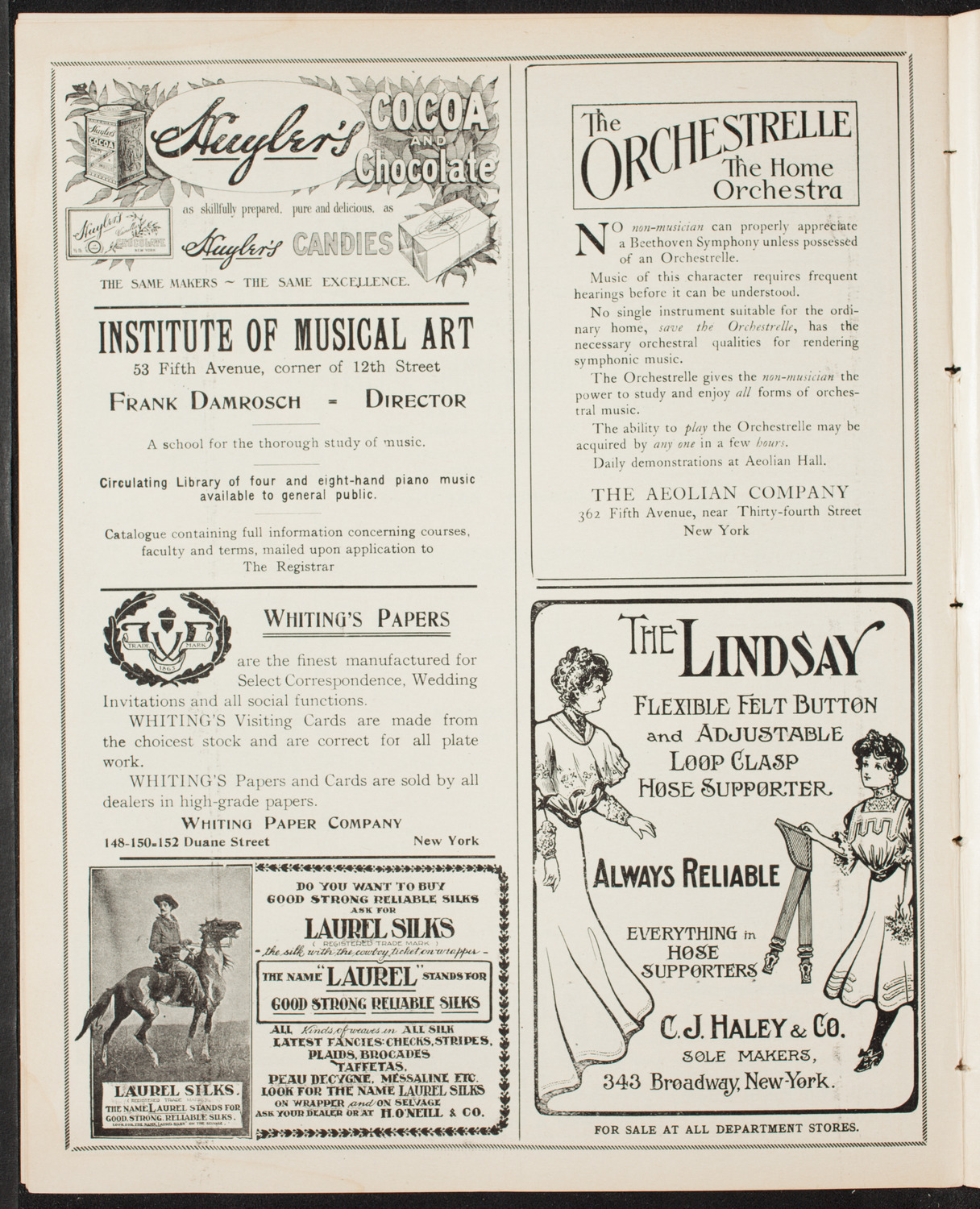 New York Philharmonic, April 6, 1907, program page 6