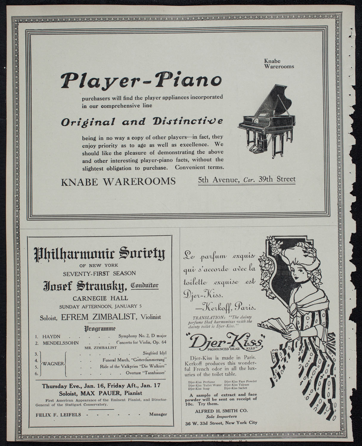 Symphony Concert for Young People: Junior and Senior Orchestras of the Music School Settlement, January 4, 1913, program page 12